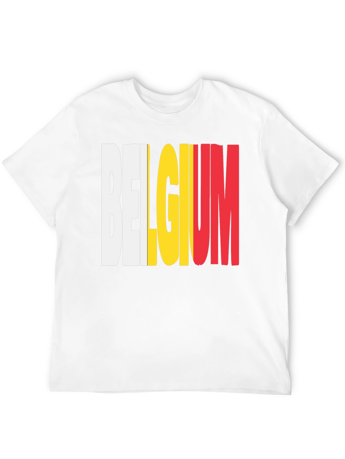 Belgium Flag T-Shirt - Black Graphic Tee