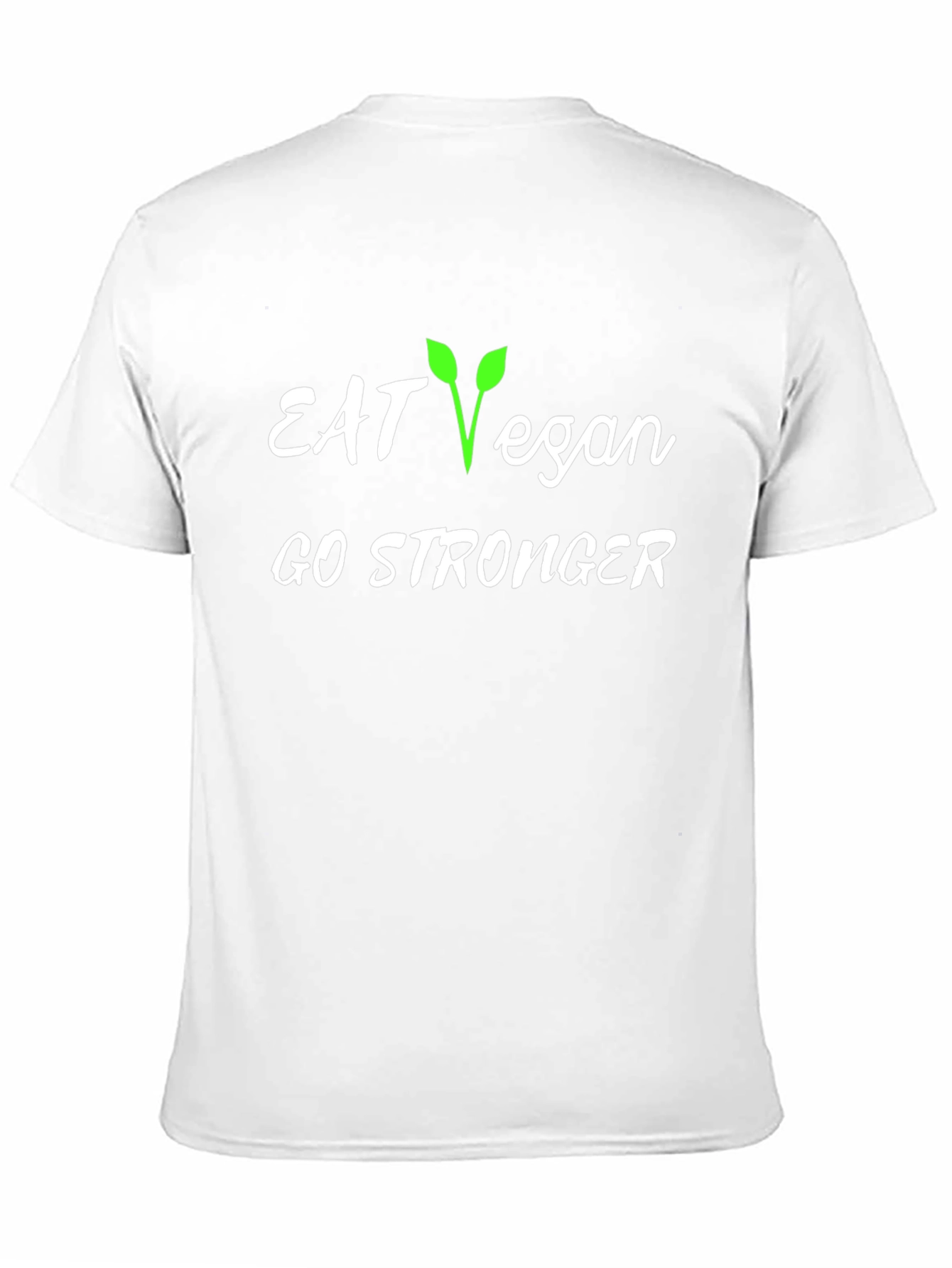 Eat Vegan Go Stronger Black T-Shirt