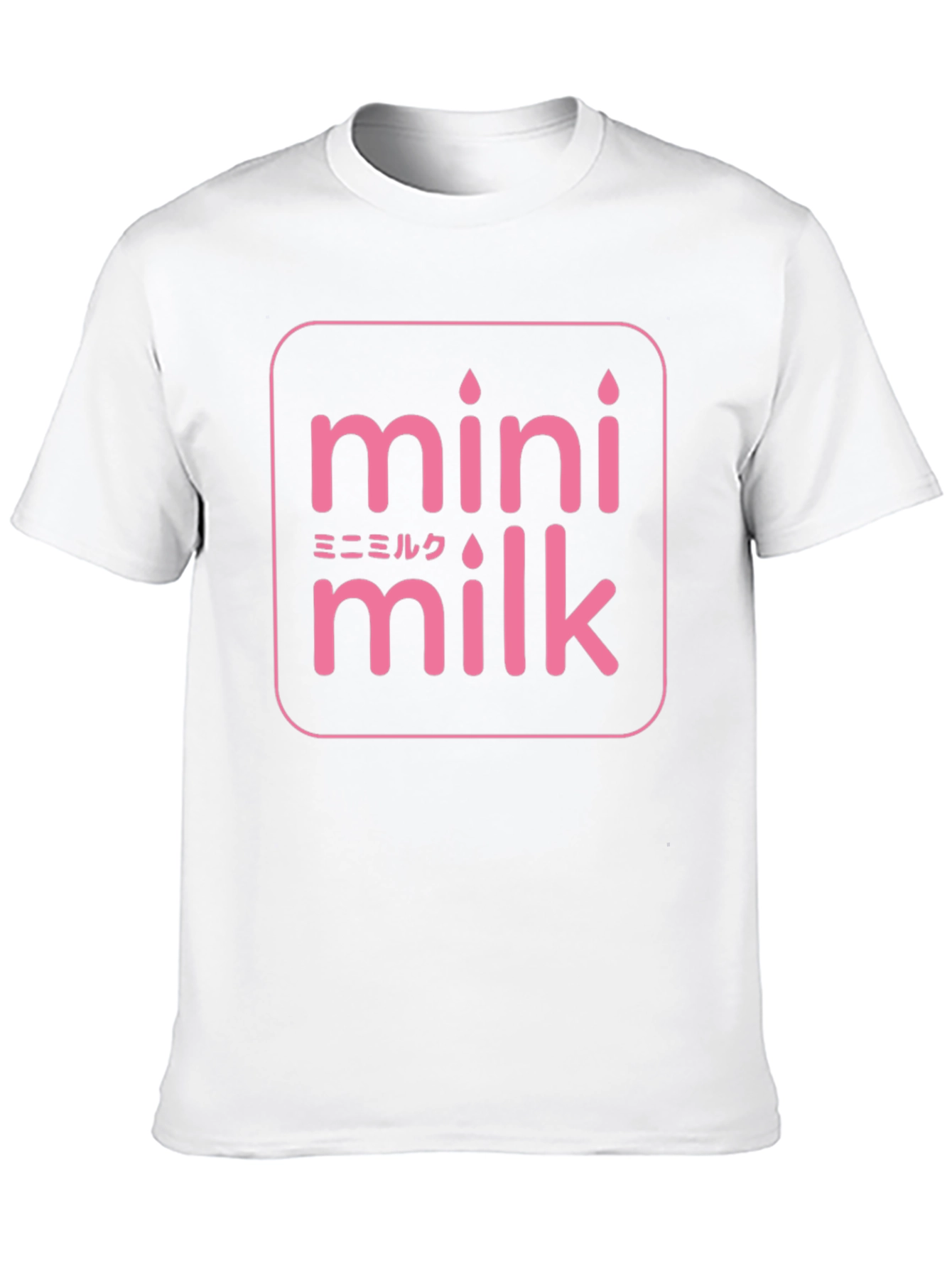 Mini Milk T-Shirt - Black Cotton Graphic Tee