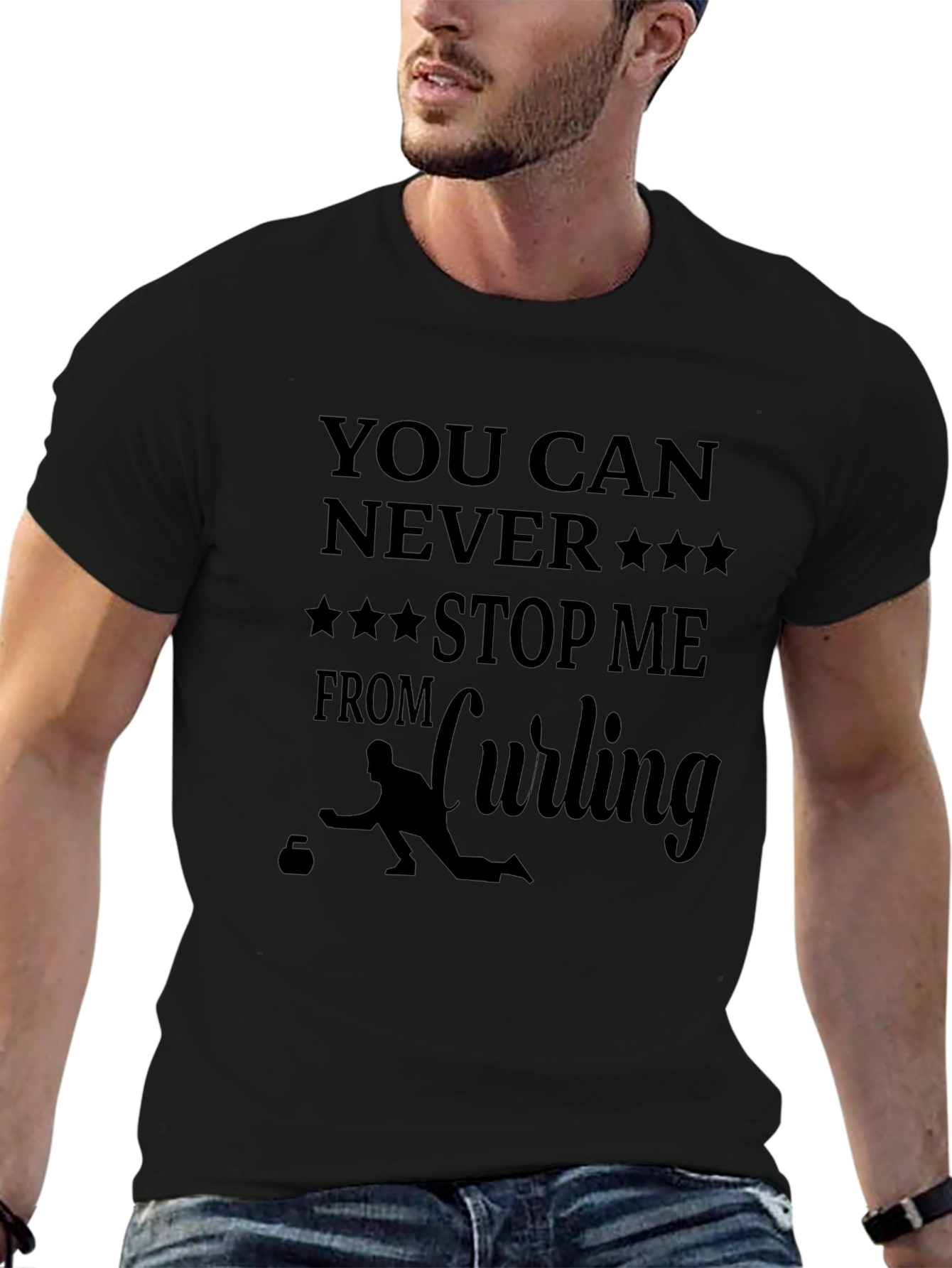 Curling Fan T-Shirt: You Can Never Stop Me