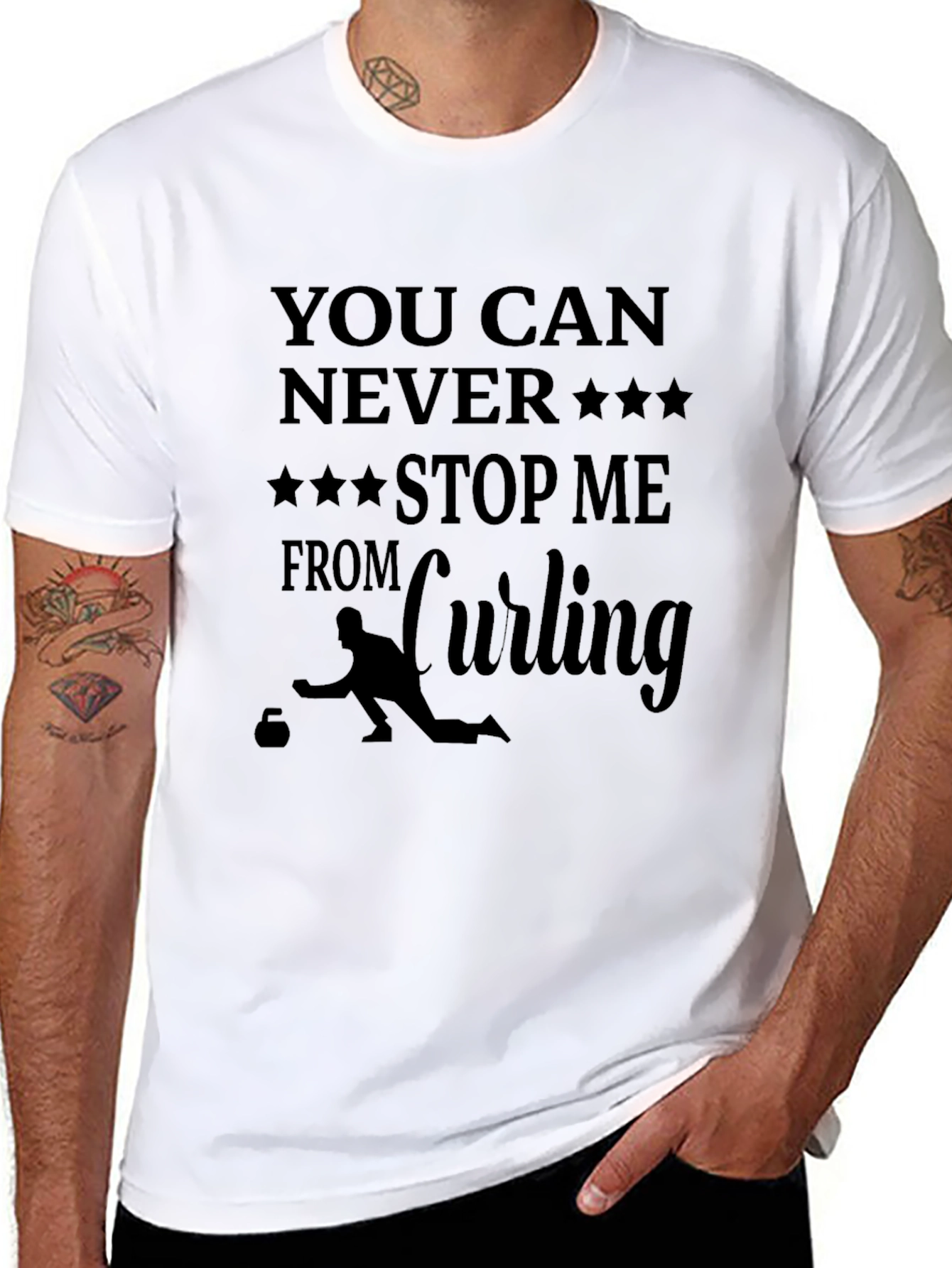 Curling Fan T-Shirt: You Can Never Stop Me