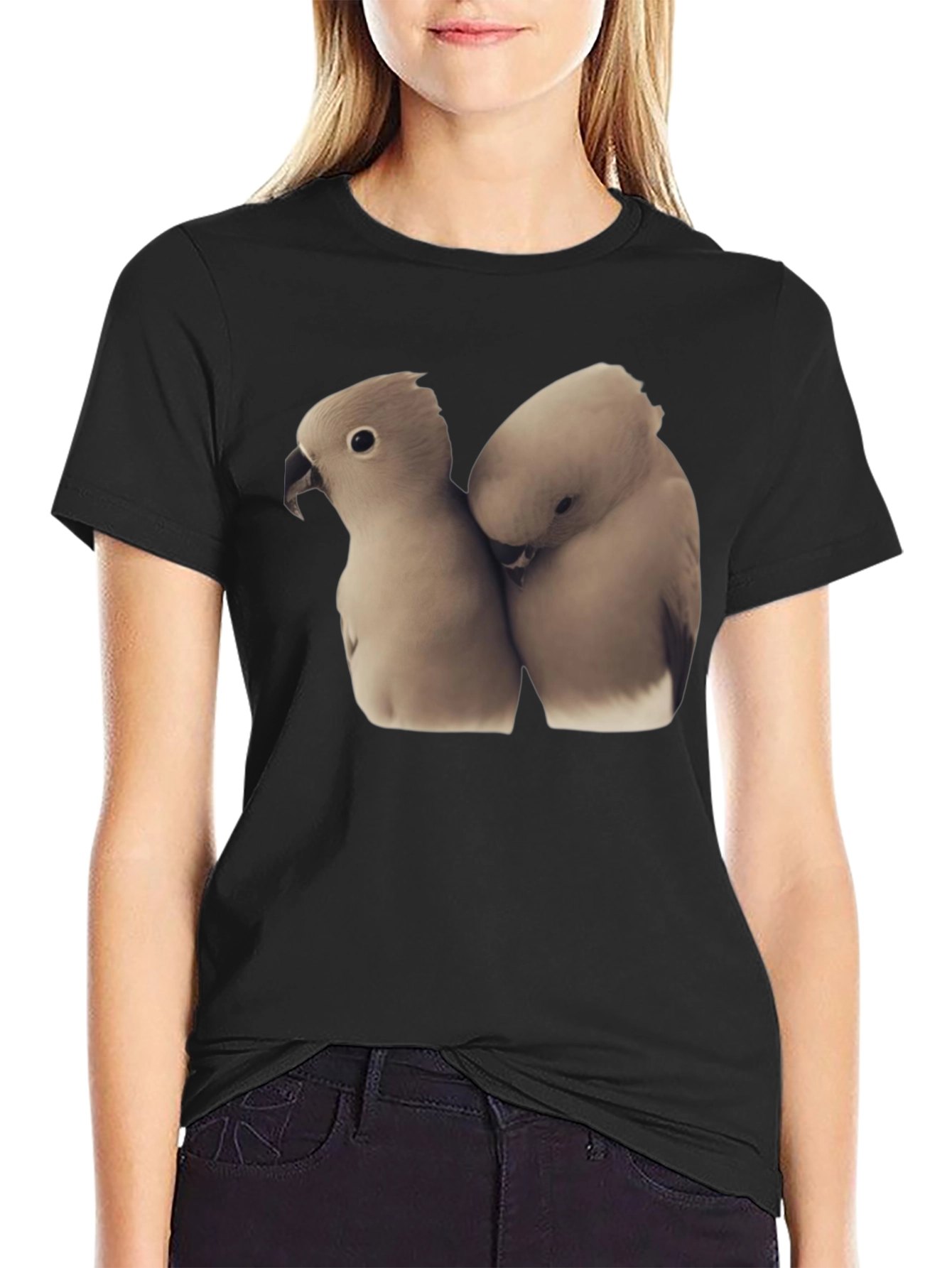 Loving Birds T-Shirt Soft Cotton Tee