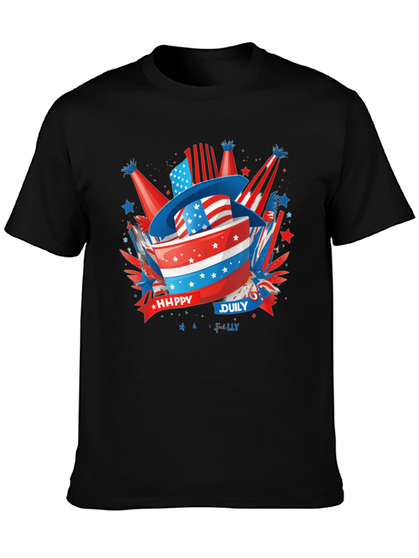 Patriotic Happy July 4th T-Shirt