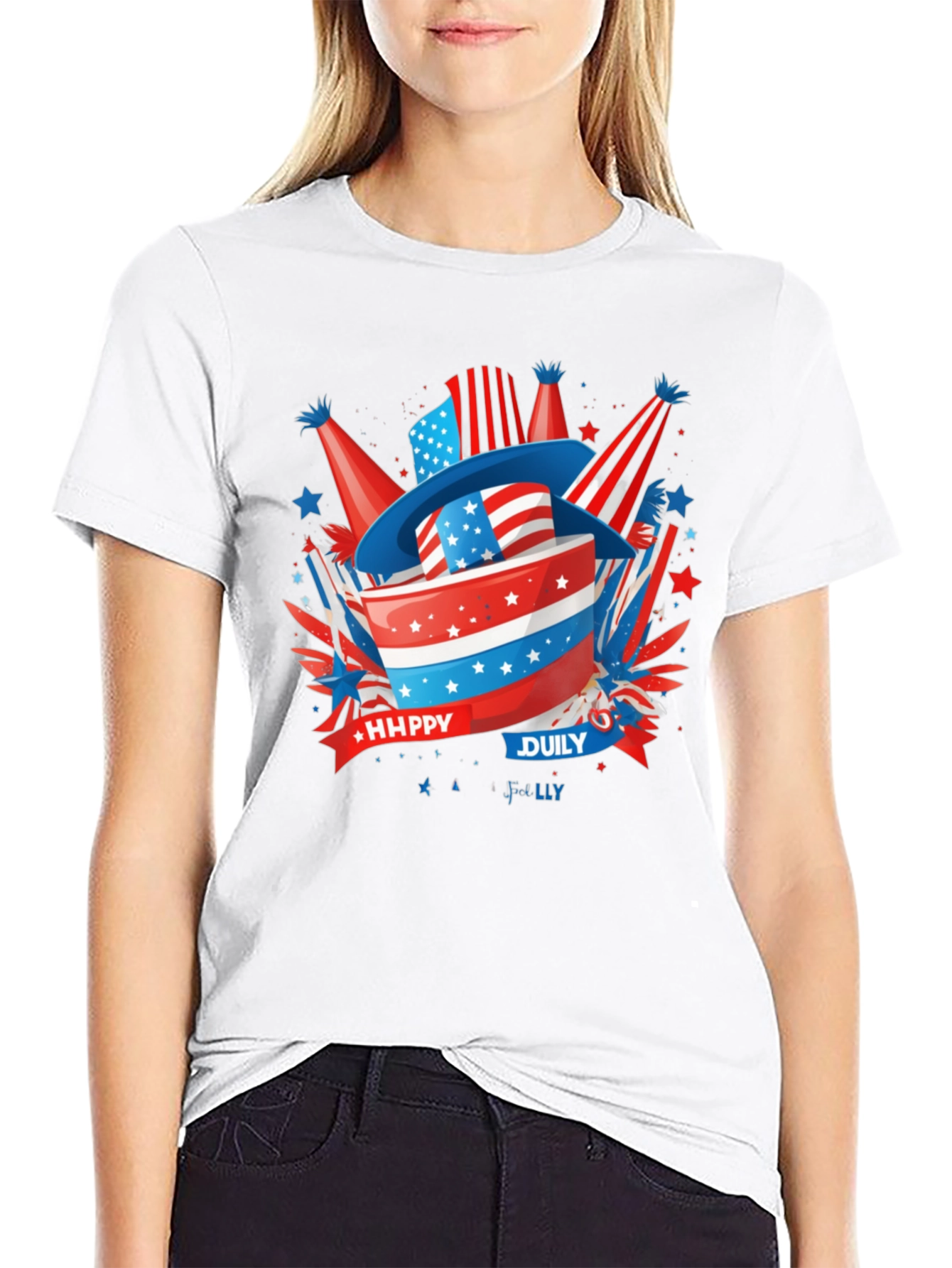 Patriotic Happy July 4th T-Shirt