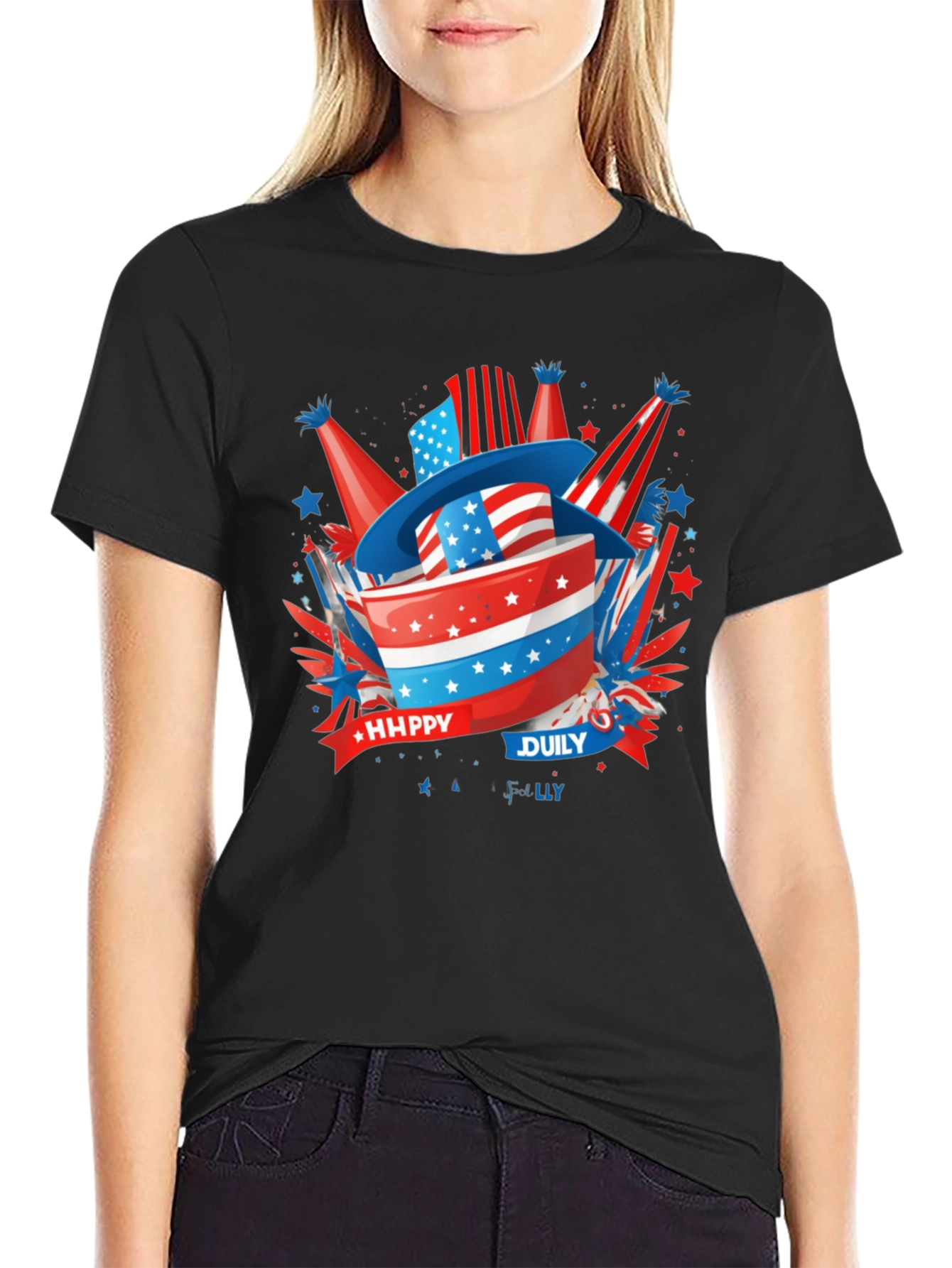 Patriotic Happy July 4th T-Shirt