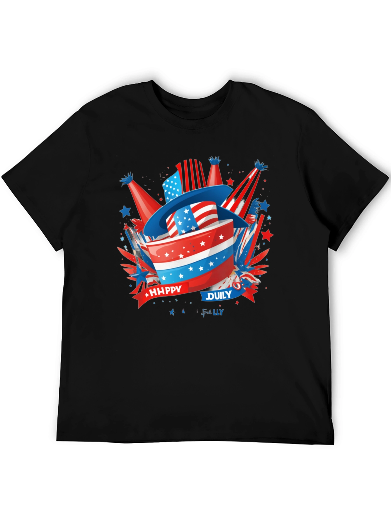 Patriotic Happy July 4th T-Shirt