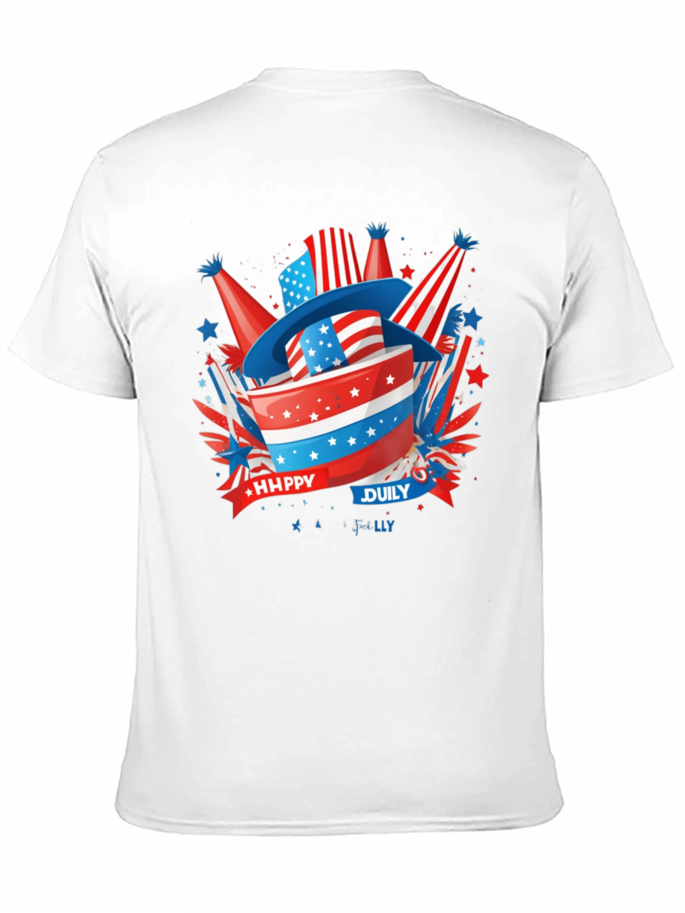 Patriotic Happy July 4th T-Shirt