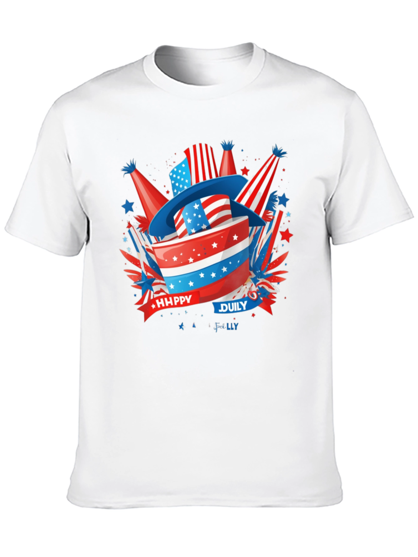 Patriotic Happy July 4th T-Shirt