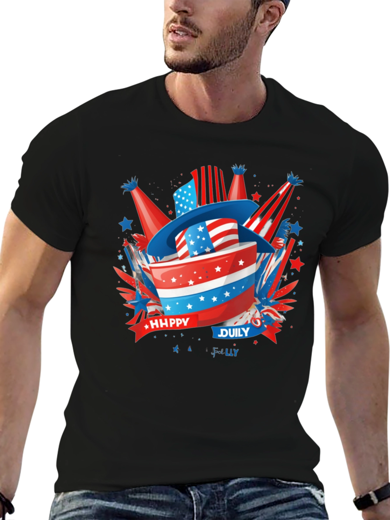 Patriotic Happy July 4th T-Shirt