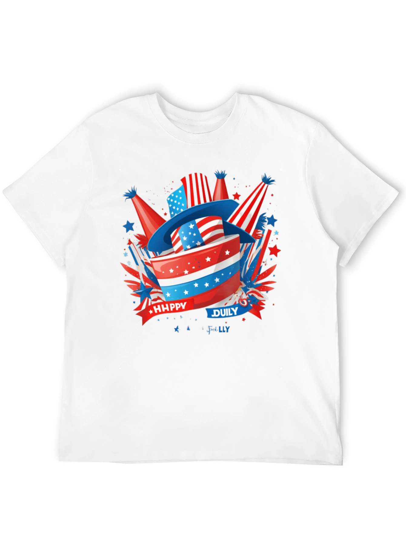 Patriotic Happy July 4th T-Shirt