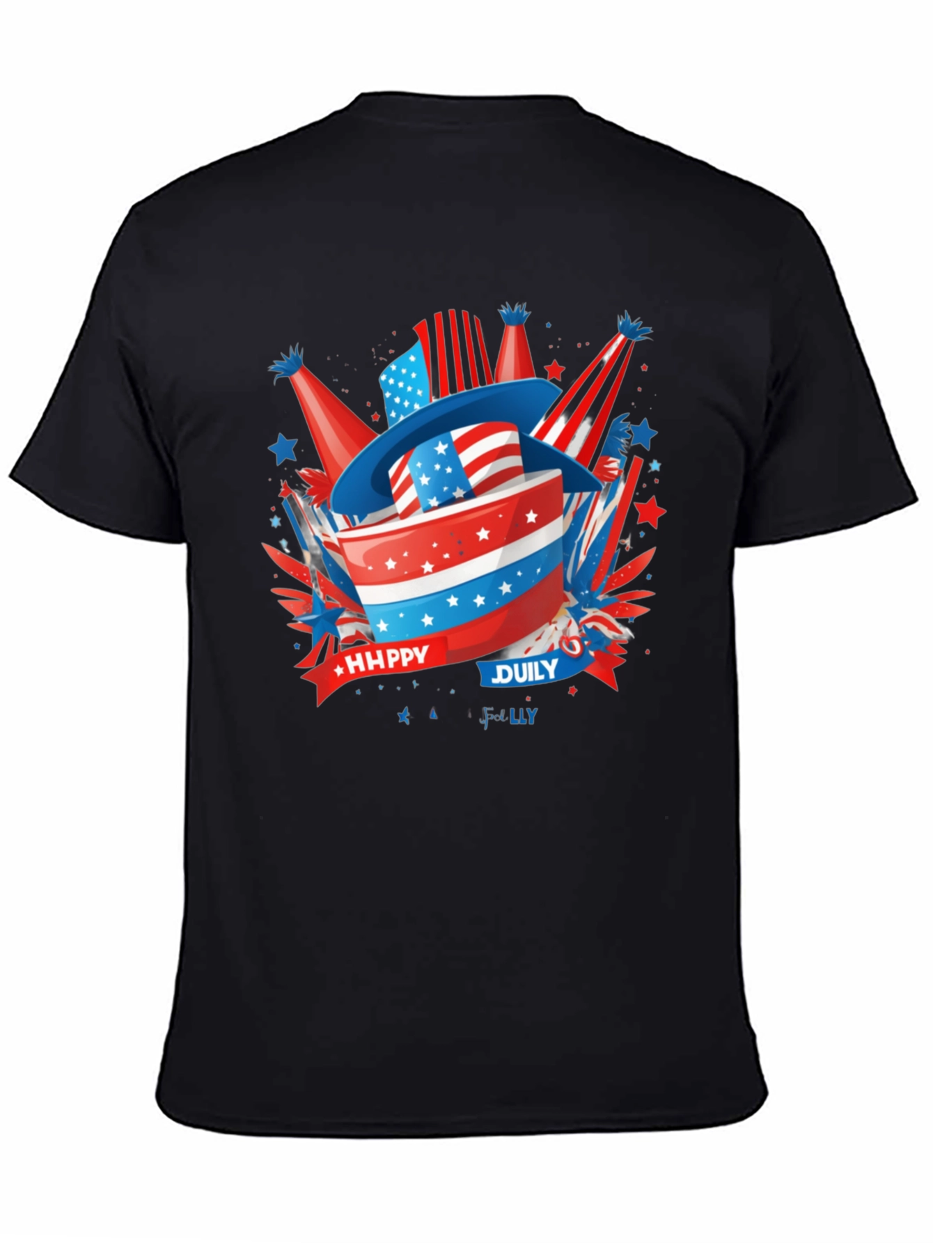 Patriotic Happy July 4th T-Shirt