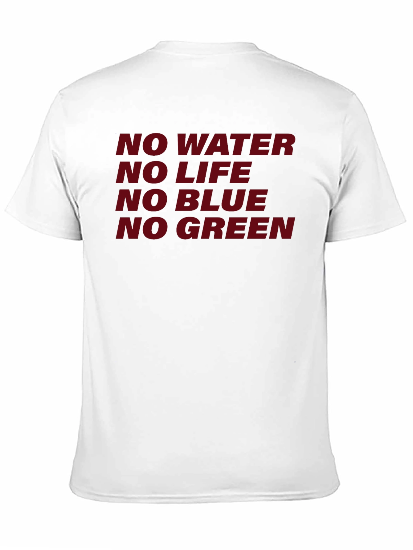 No Water No Life Graphic Tee - Black