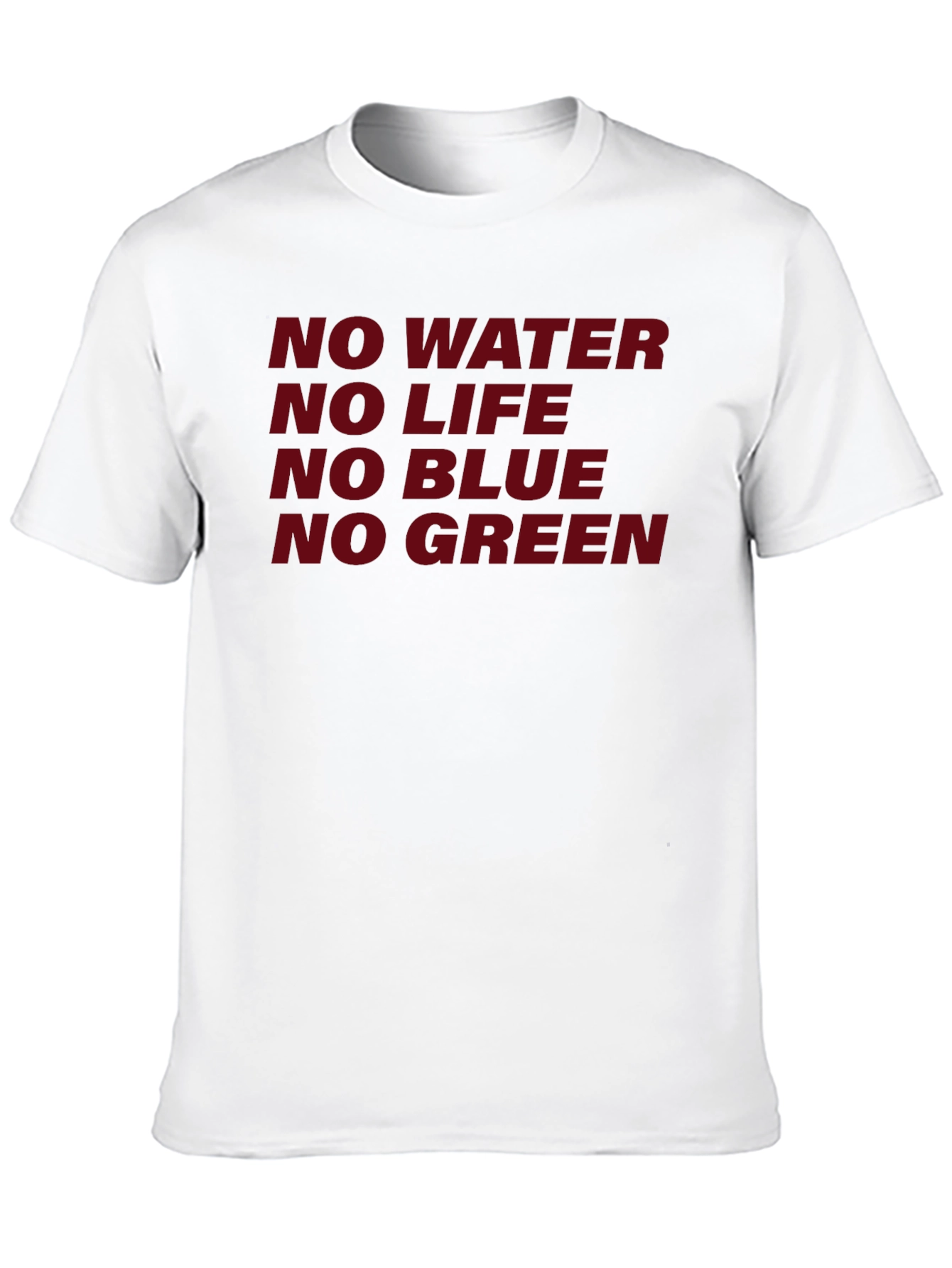 No Water No Life Graphic Tee - Black
