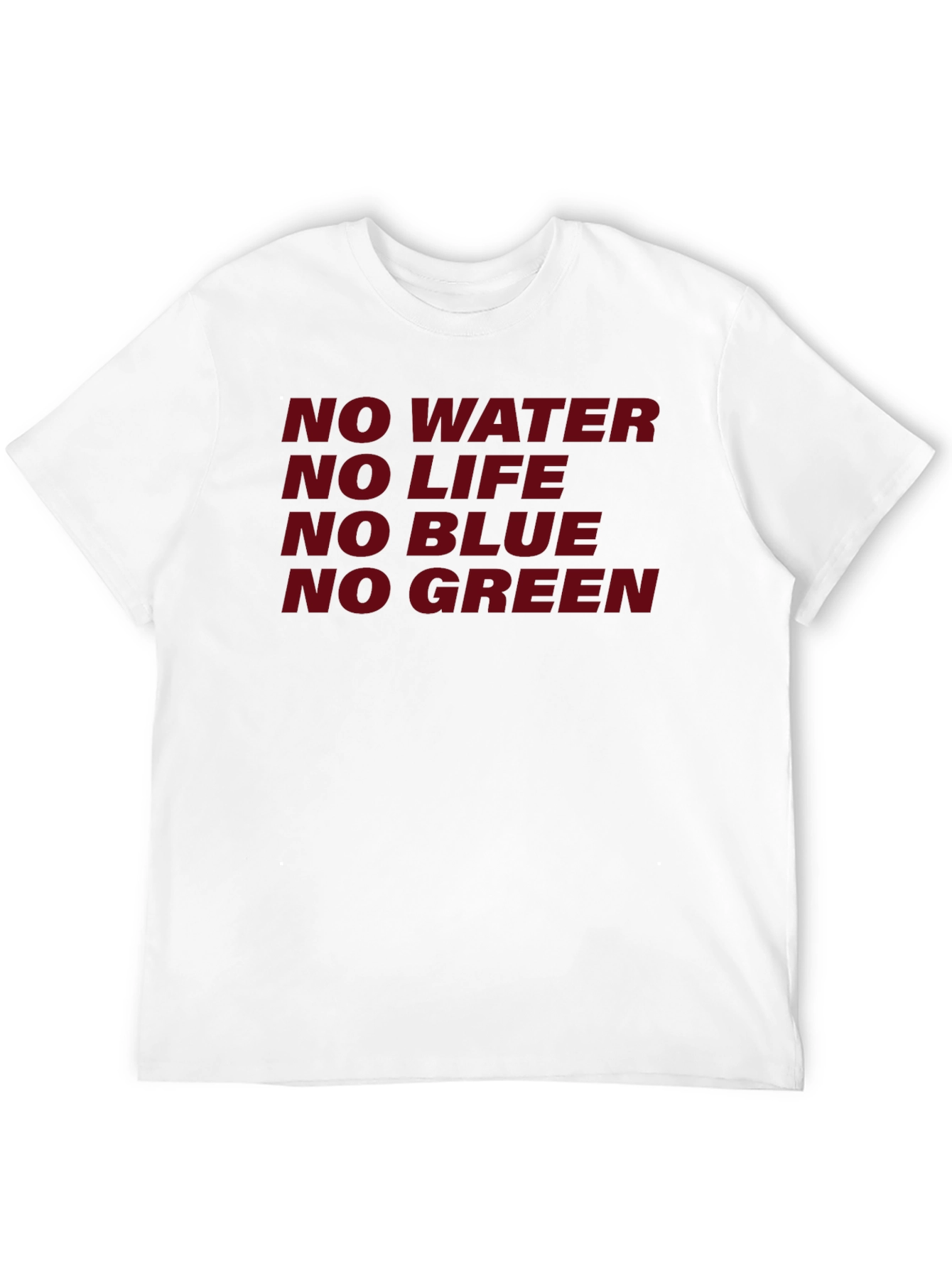 No Water No Life Graphic Tee - Black