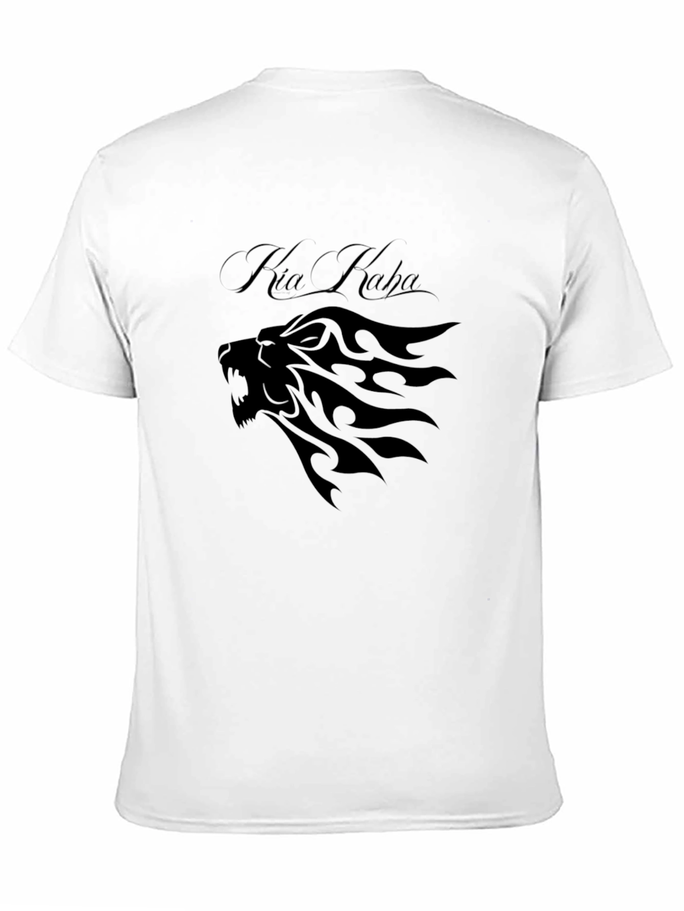 Kia Kaha Lion Graphic Black T-Shirt