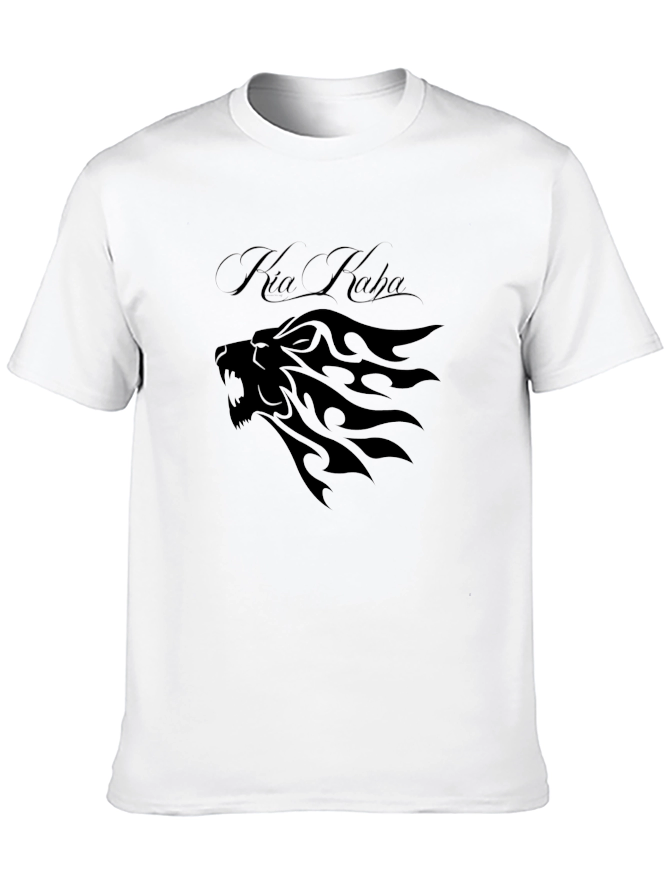 Kia Kaha Lion Graphic Black T-Shirt