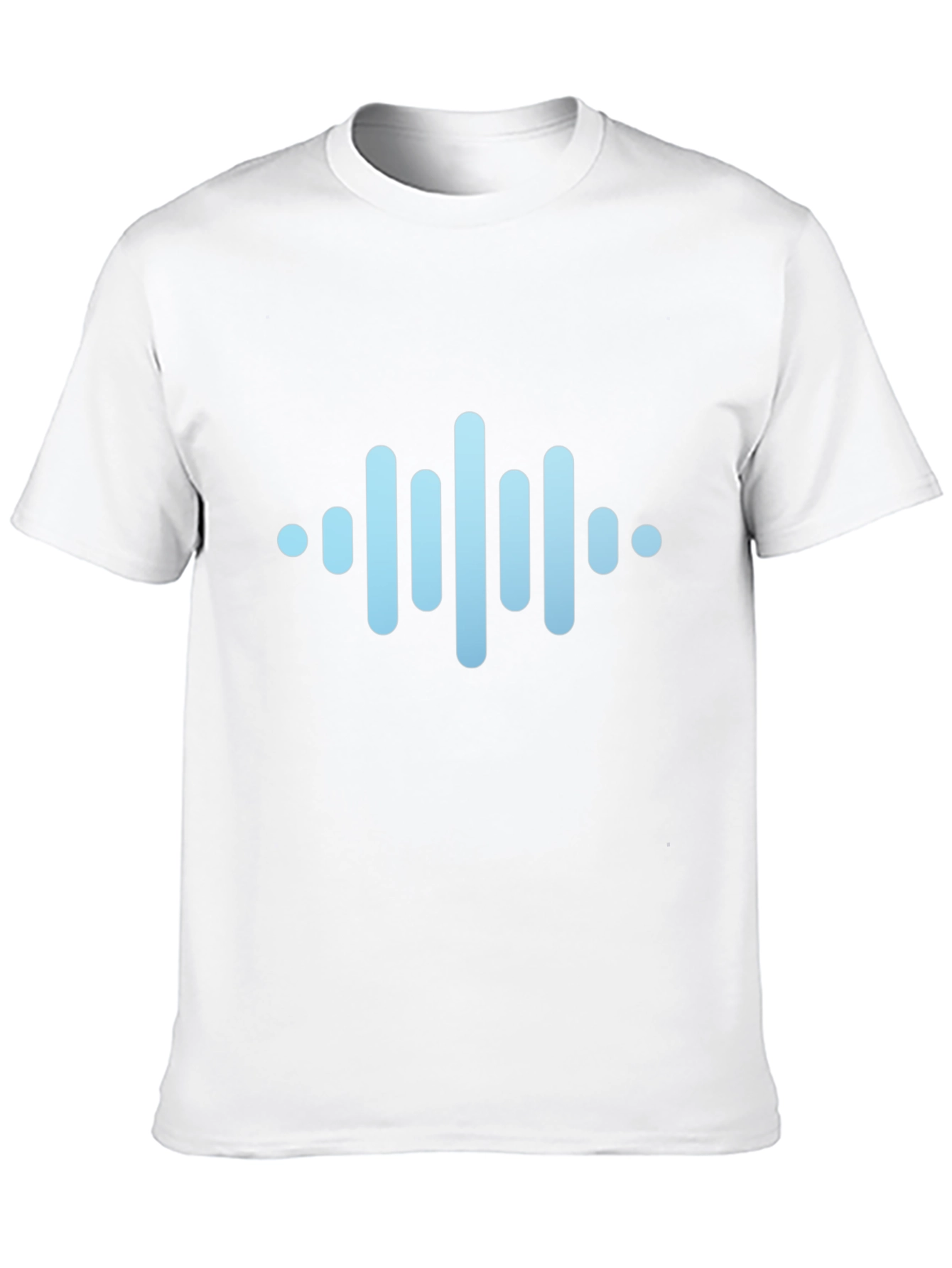 Modern Soundwave Graphic Black T-Shirt