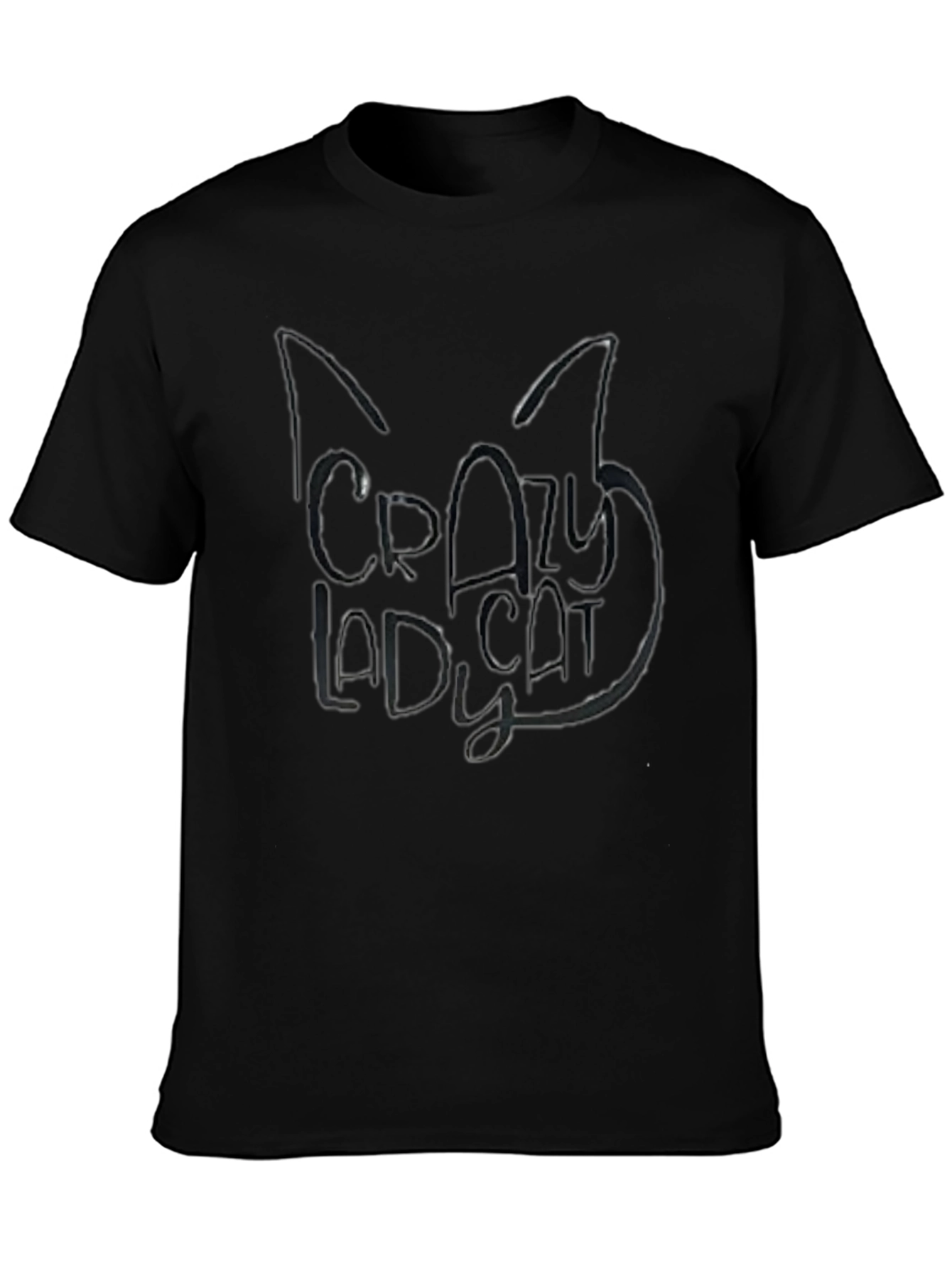 Crazy Cat Lady T-Shirt - Black