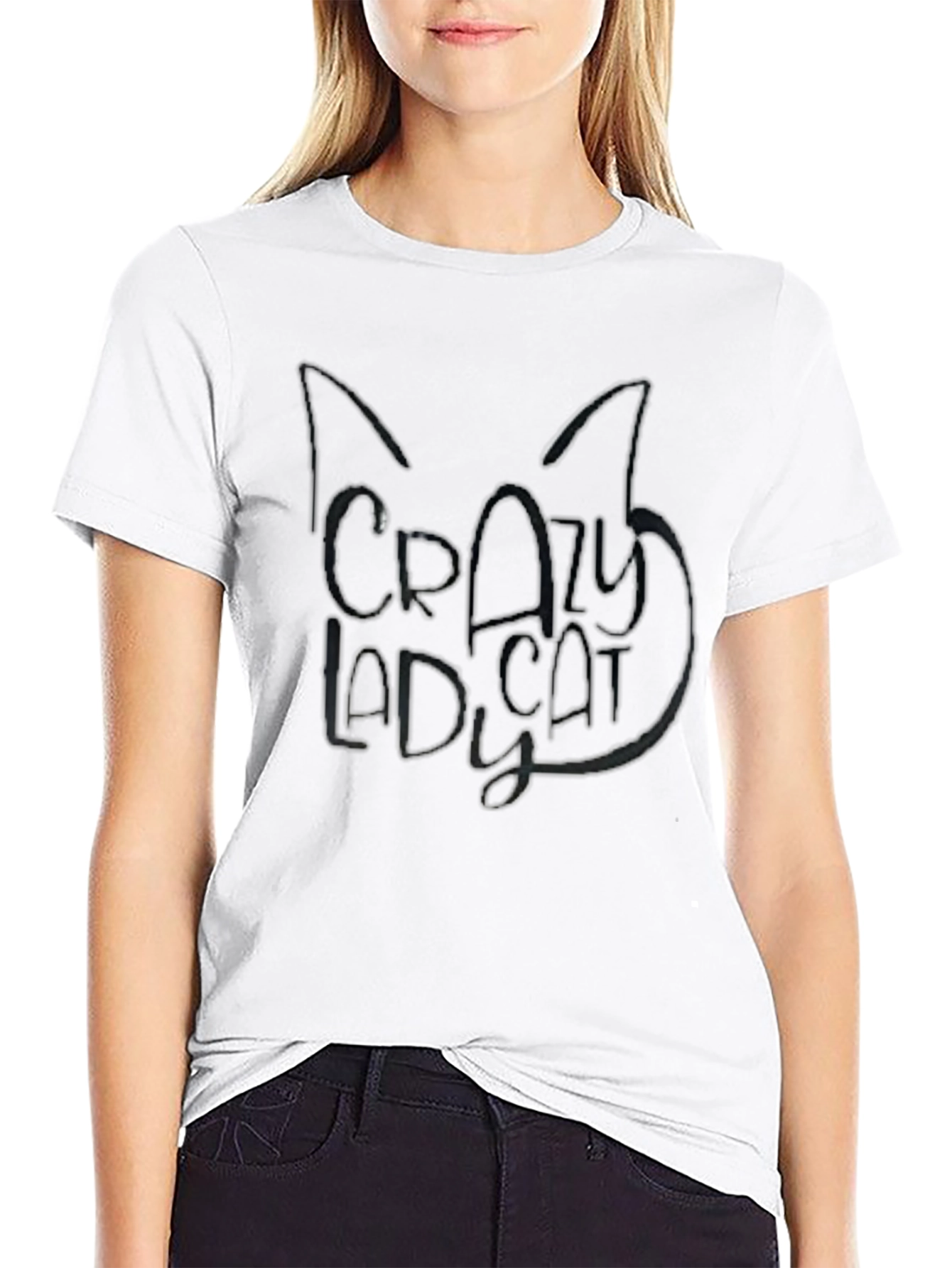 Crazy Cat Lady T-Shirt - Black