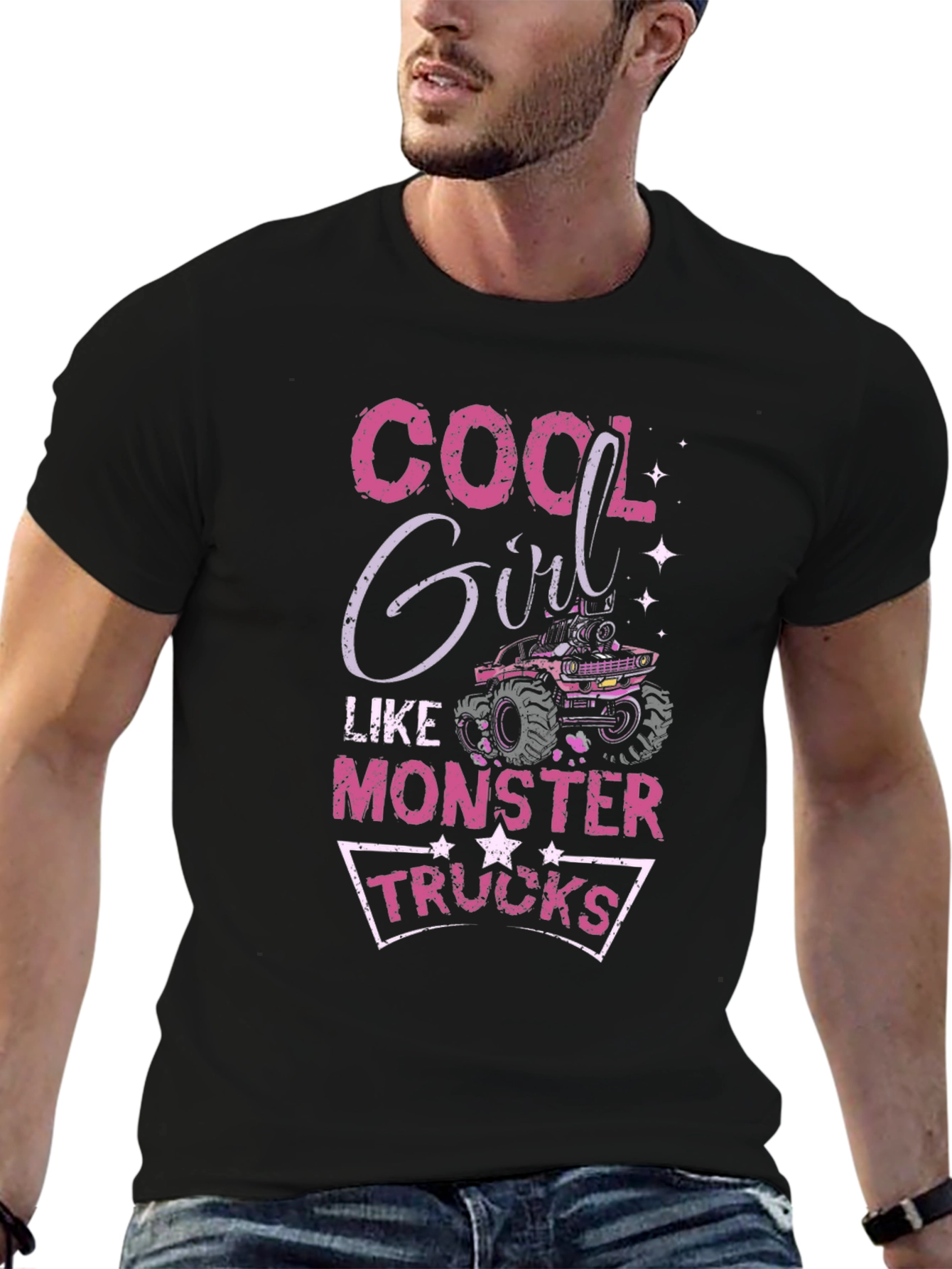 Cool Girl Monster Truck T-Shirt