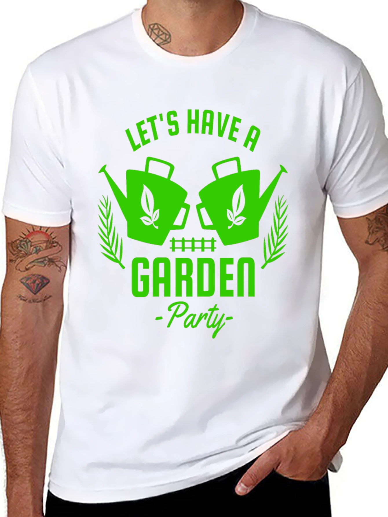 Lets Have a Garden Party Black T-Shirt