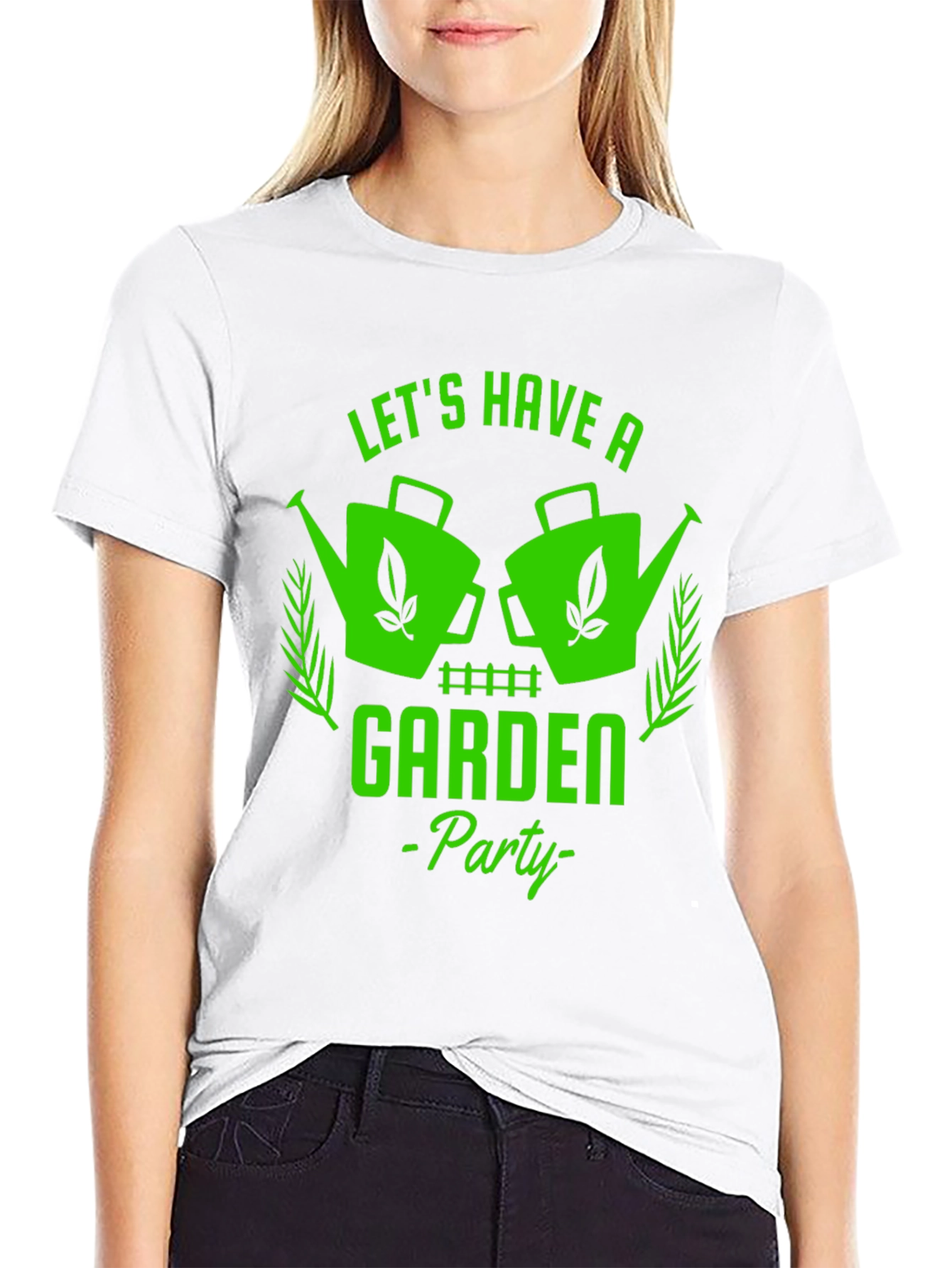 Lets Have a Garden Party Black T-Shirt