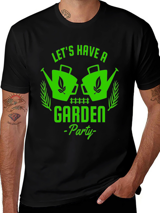 Lets Have a Garden Party Black T-Shirt
