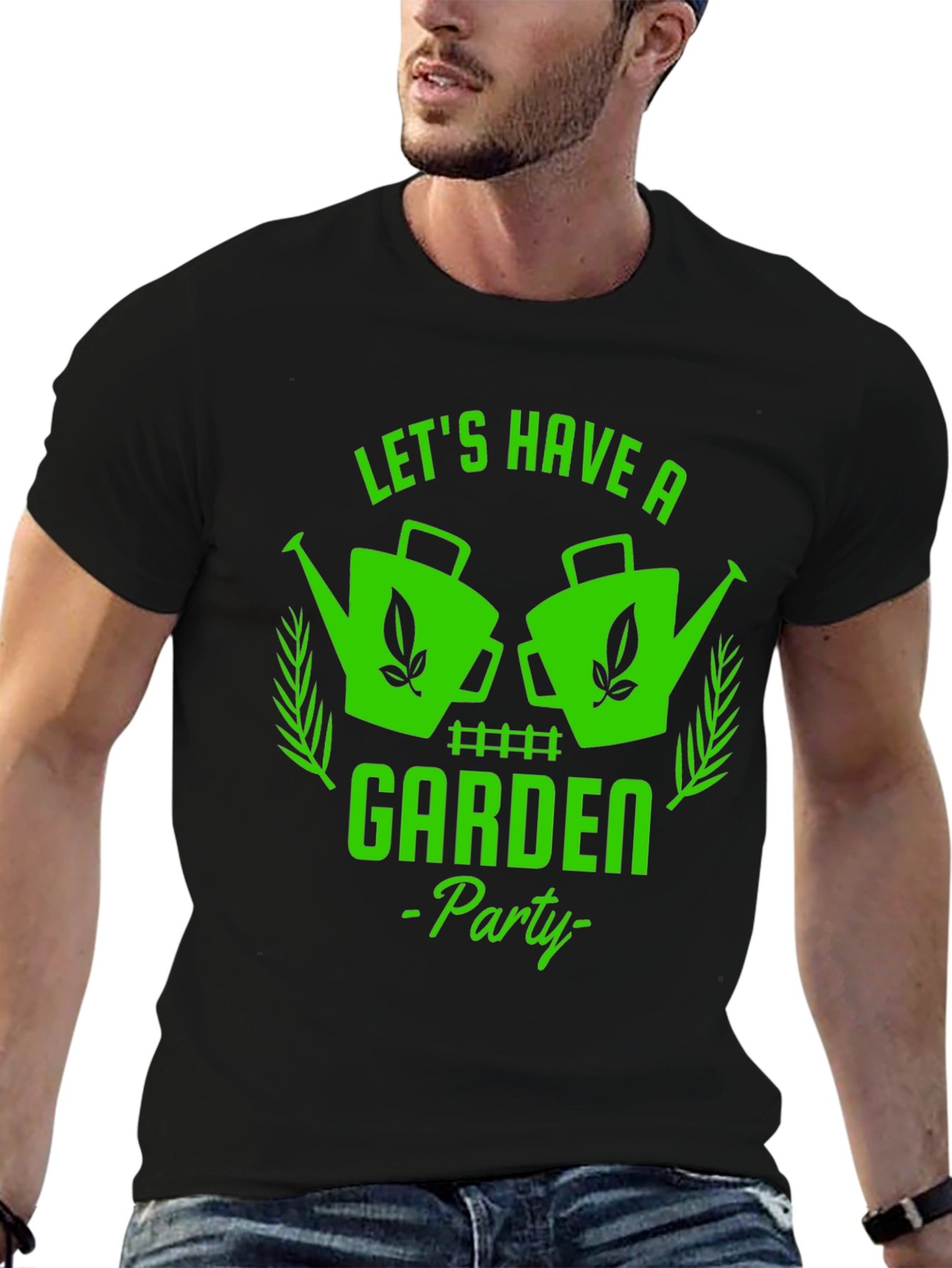 Lets Have a Garden Party Black T-Shirt