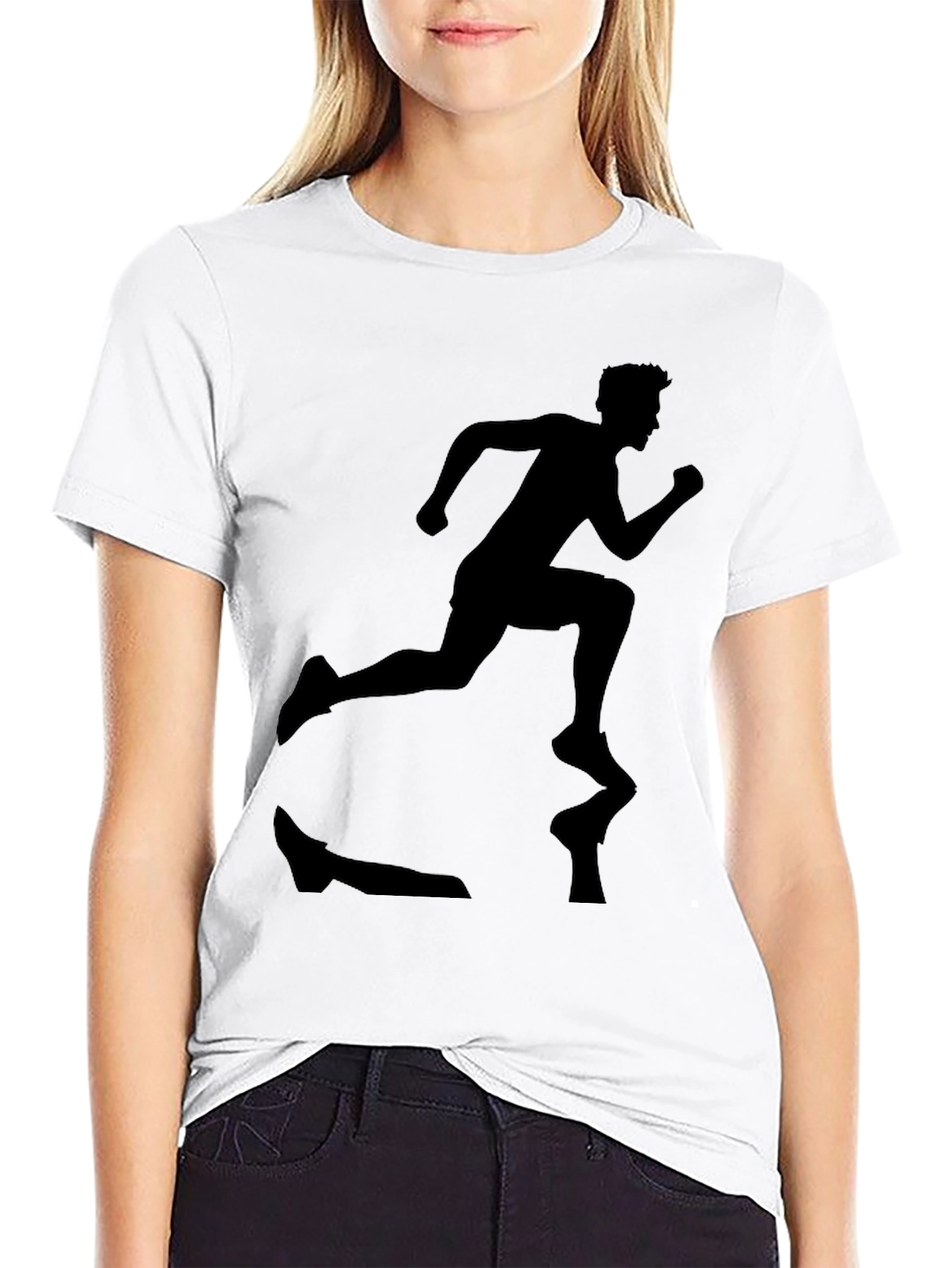 Runner Silhouette Black T-Shirt