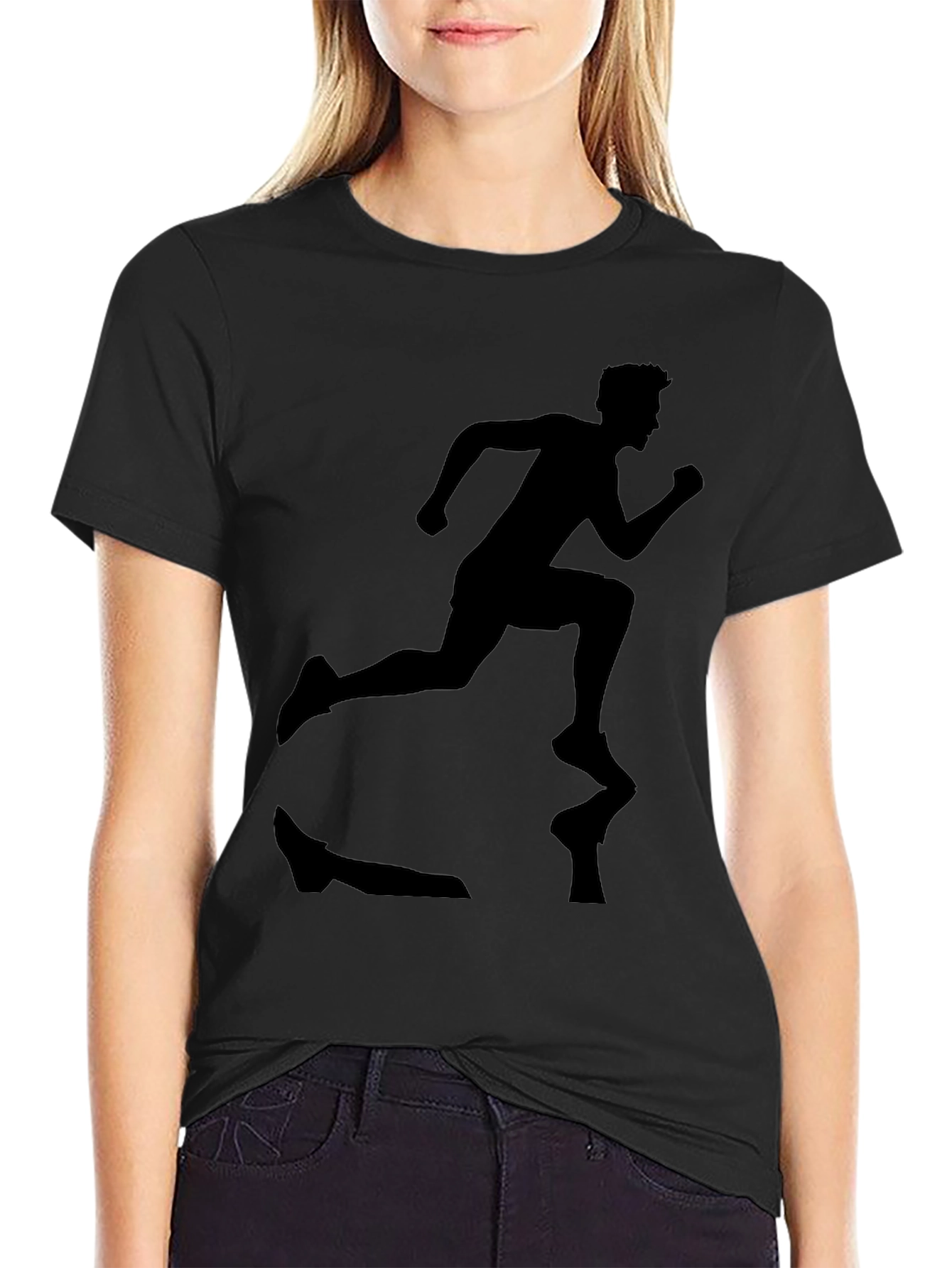 Runner Silhouette Black T-Shirt