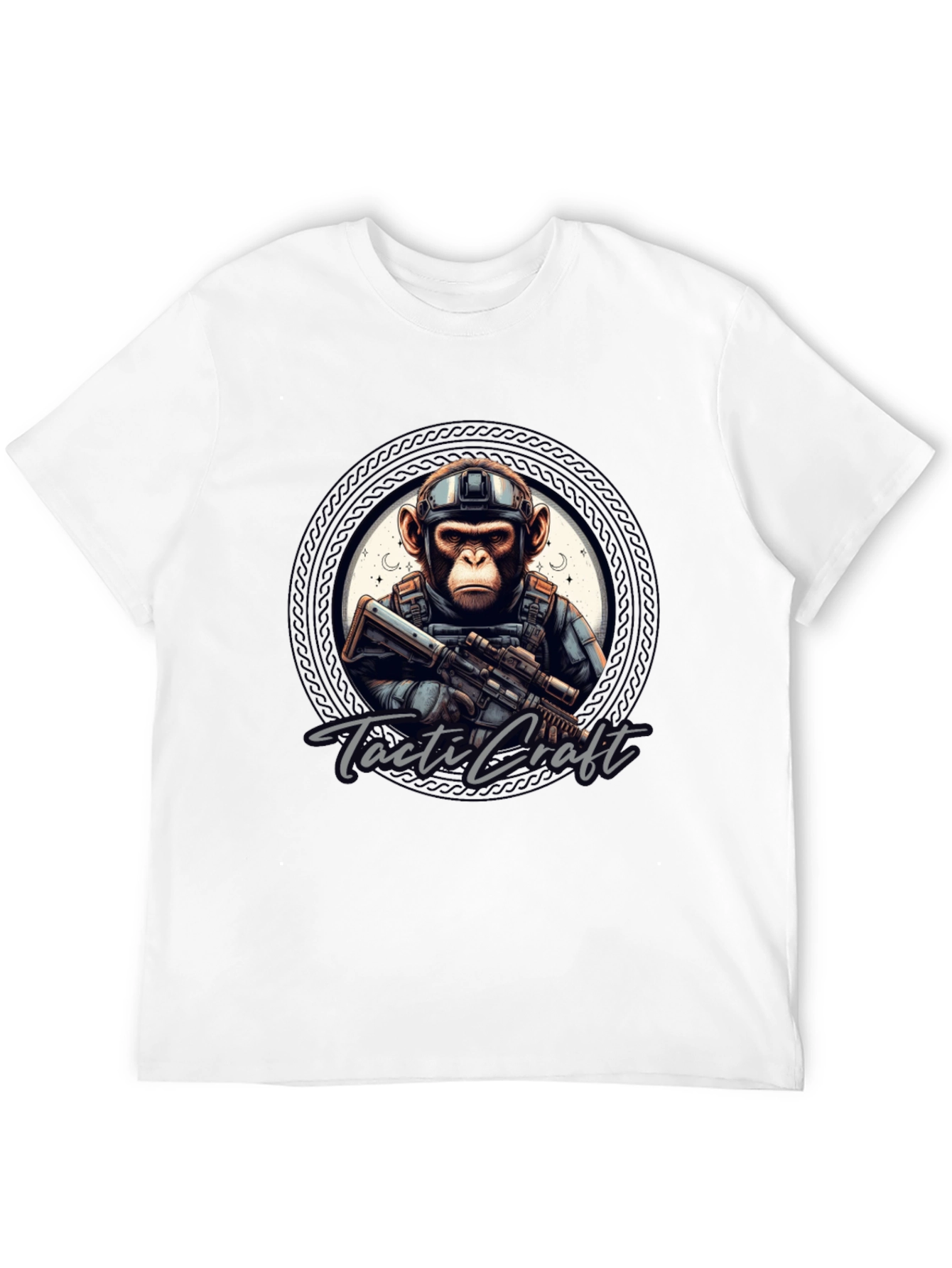 Tactical Monkey Graphic Tee - Black