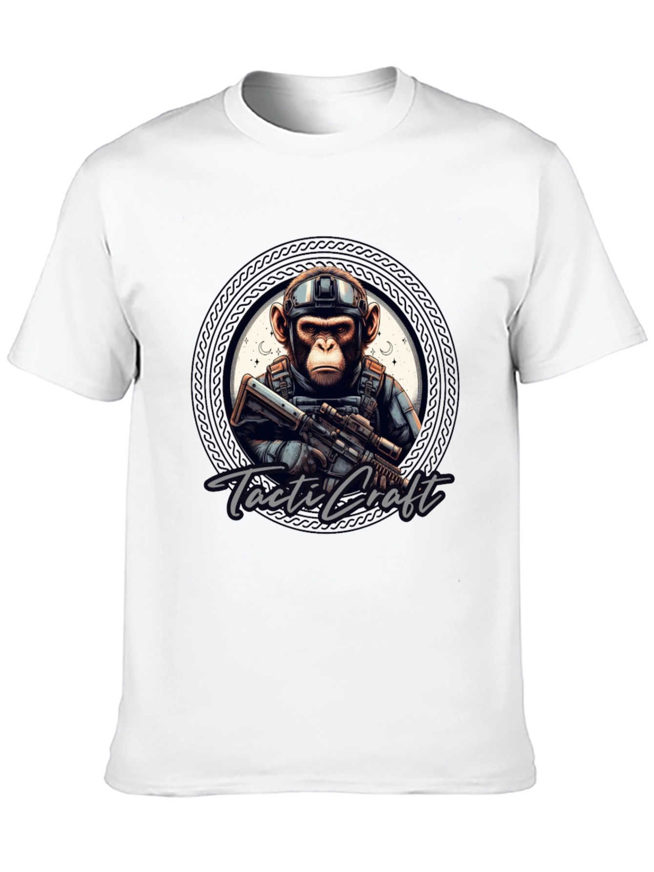 Tactical Monkey Graphic Tee - Black