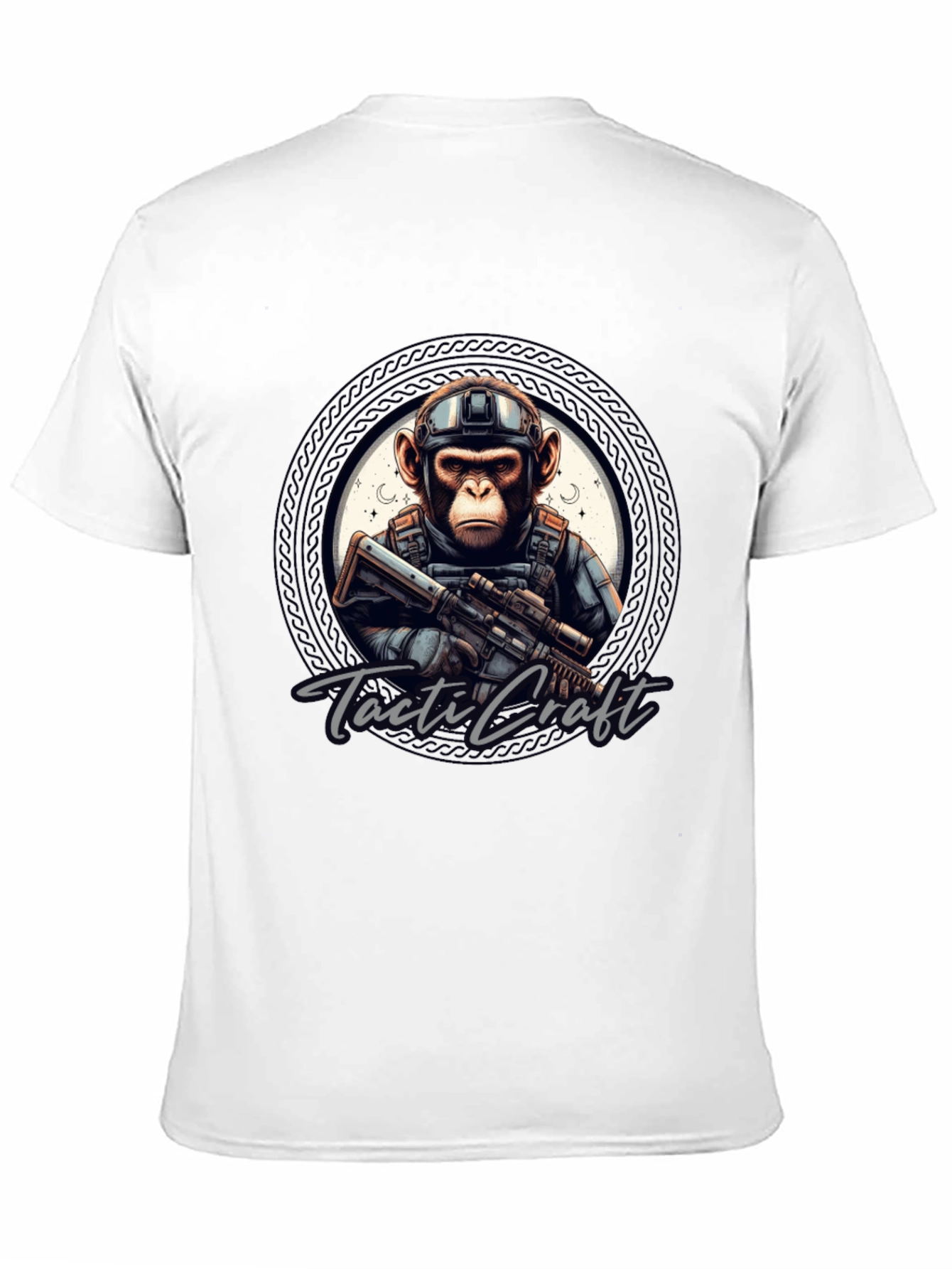 Tactical Monkey Graphic Tee - Black