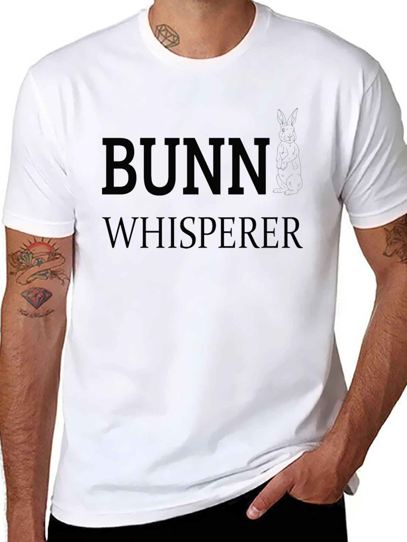 BUNN Whisperer Black Cotton T-Shirt