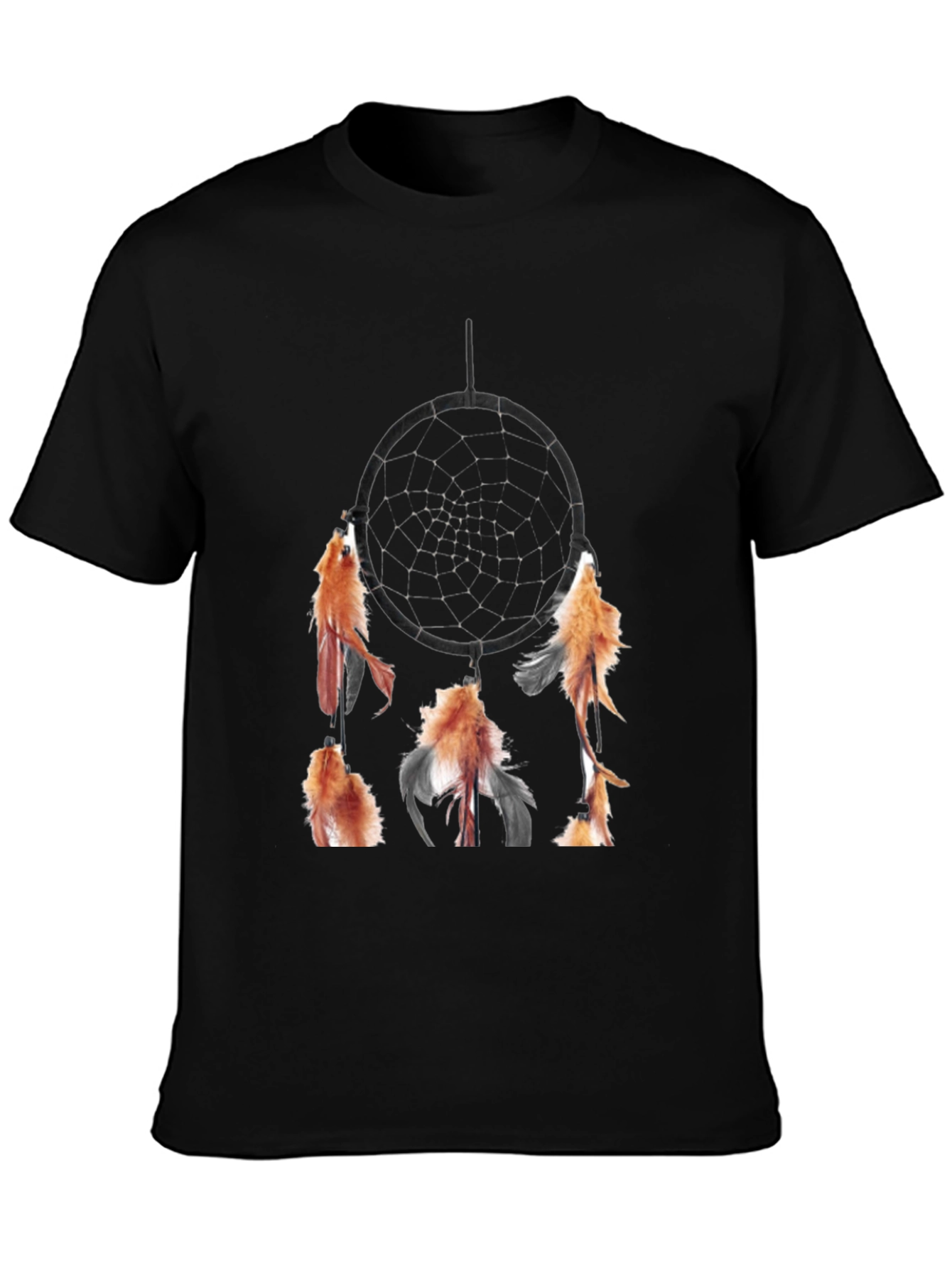 Dream Catcher Graphic Tee - Stylish Black T-Shirt