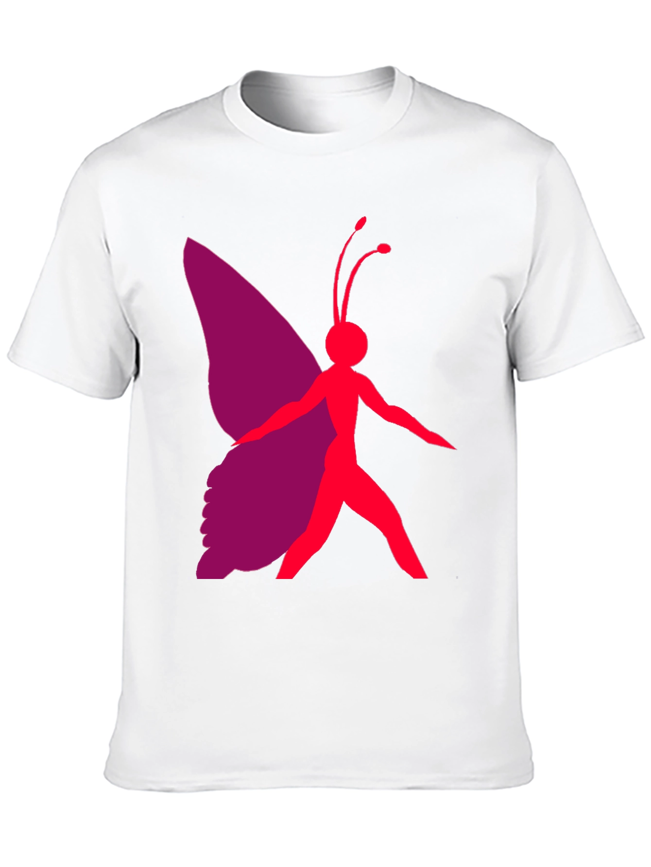Butterfly Graphic Tee - Black Casual T-Shirt