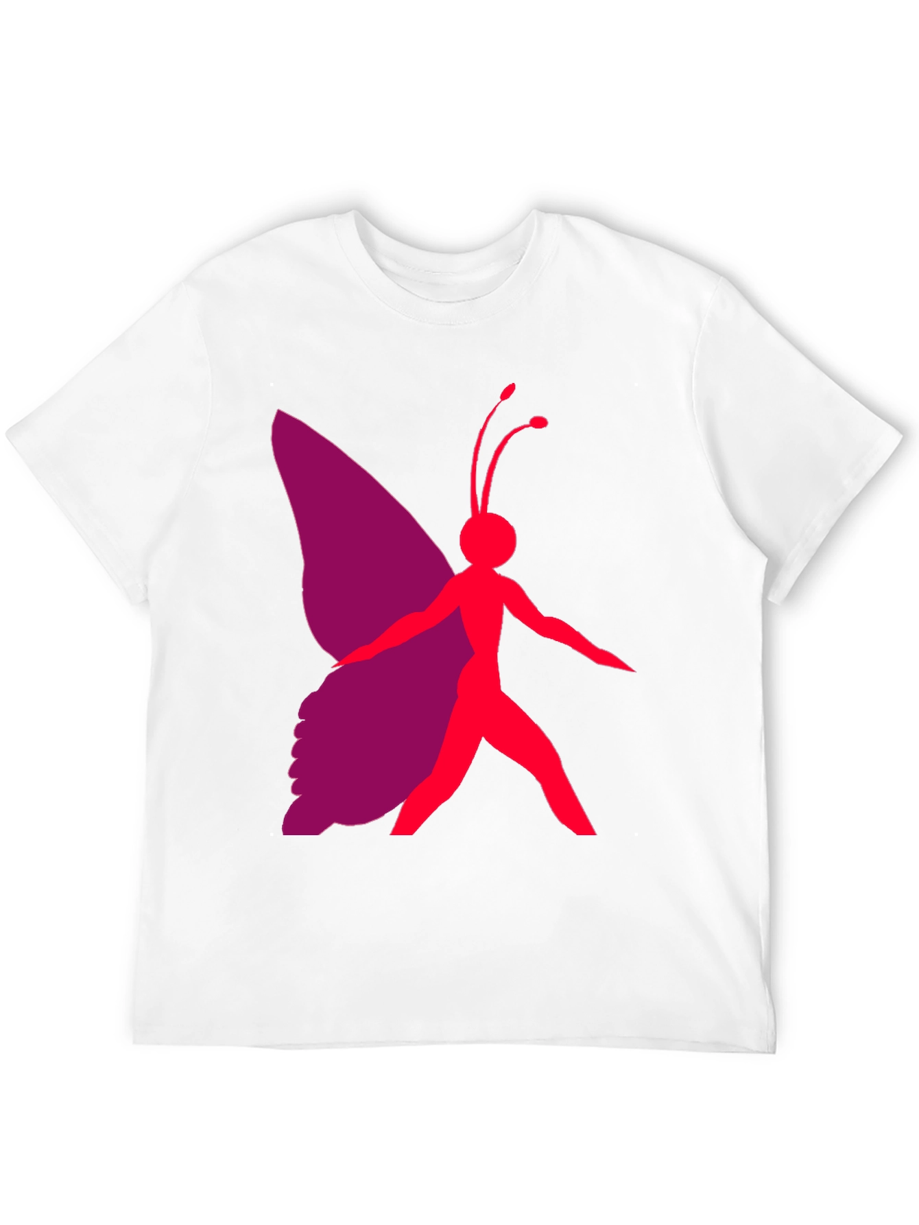 Butterfly Graphic Tee - Black Casual T-Shirt