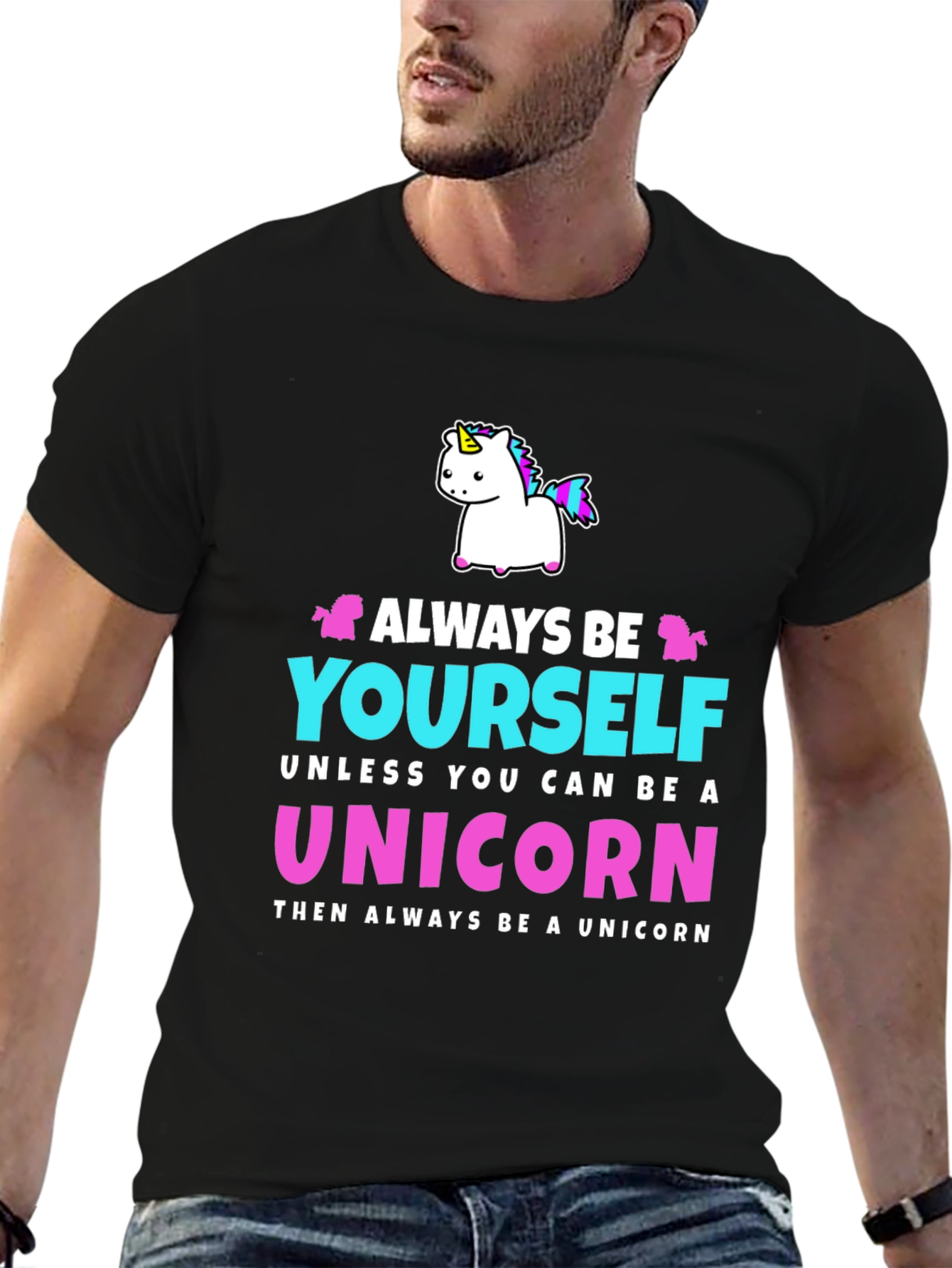 Always Be Yourself Unicorn Graphic T-Shirt