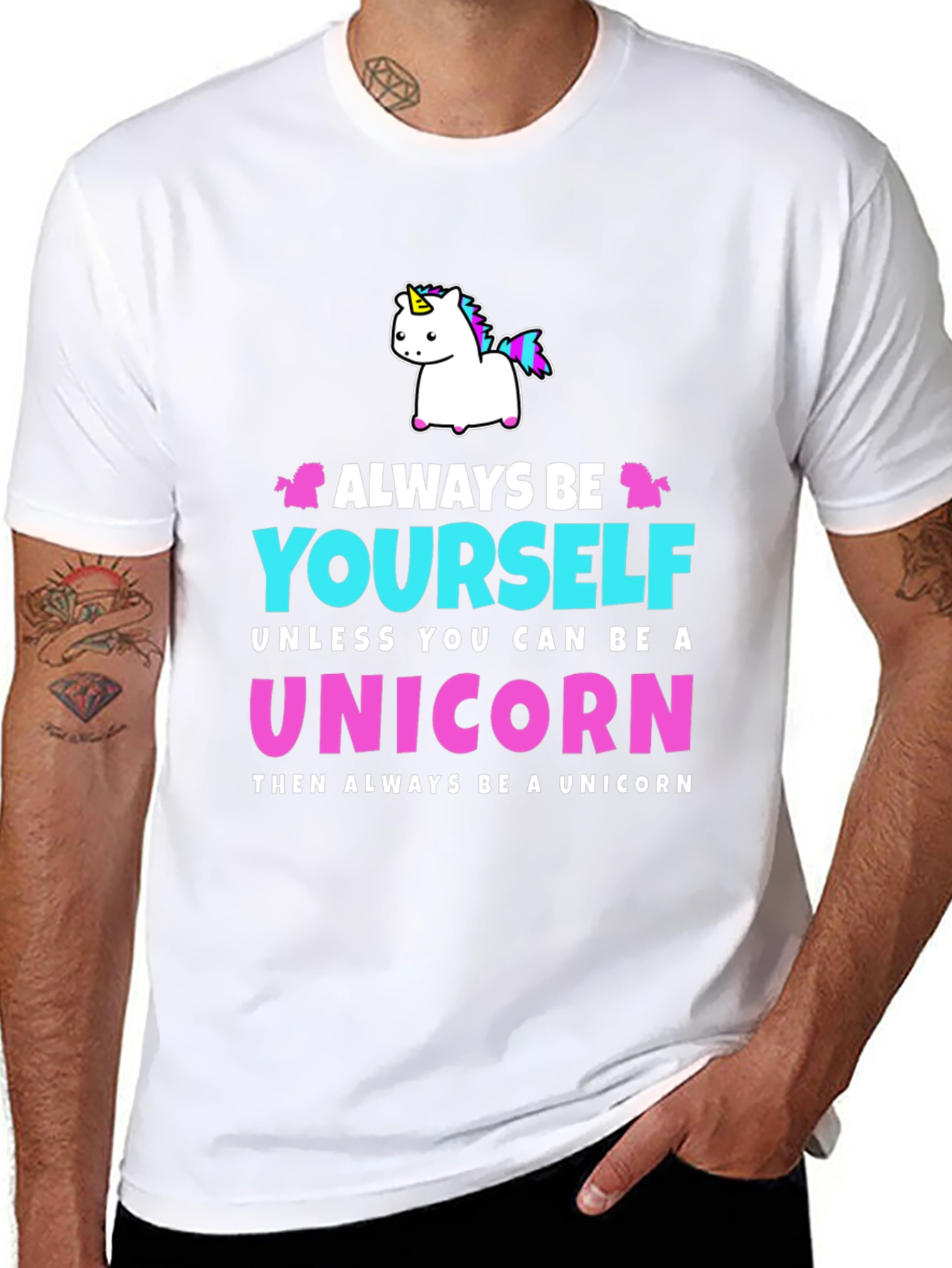 Always Be Yourself Unicorn Graphic T-Shirt