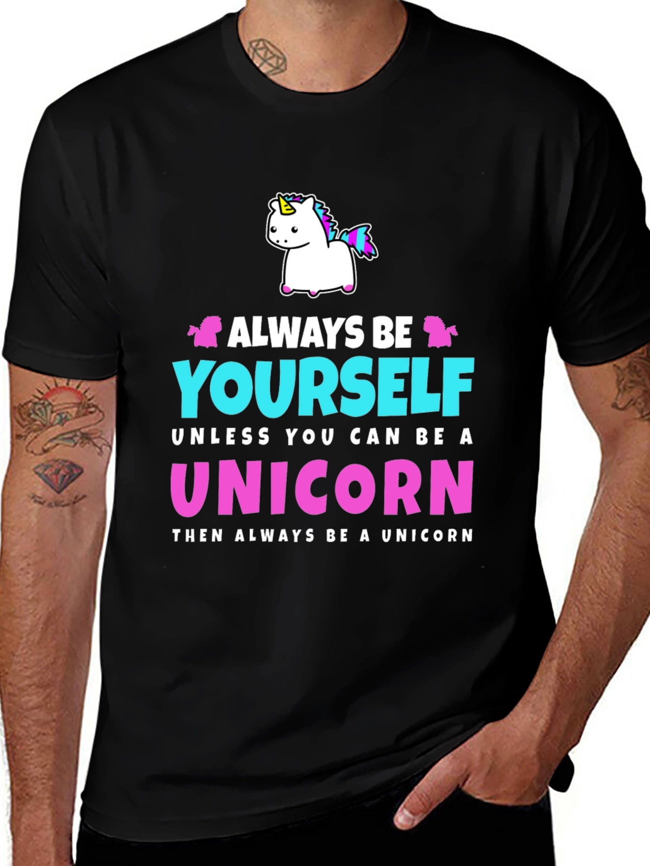 Always Be Yourself Unicorn Graphic T-Shirt