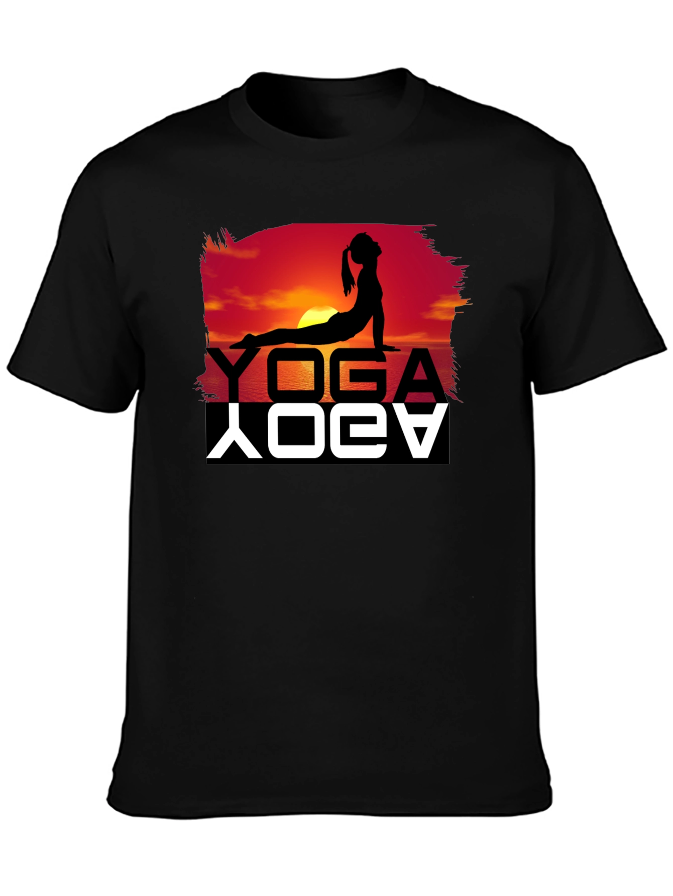 Yoga Sunset Graphic Tee