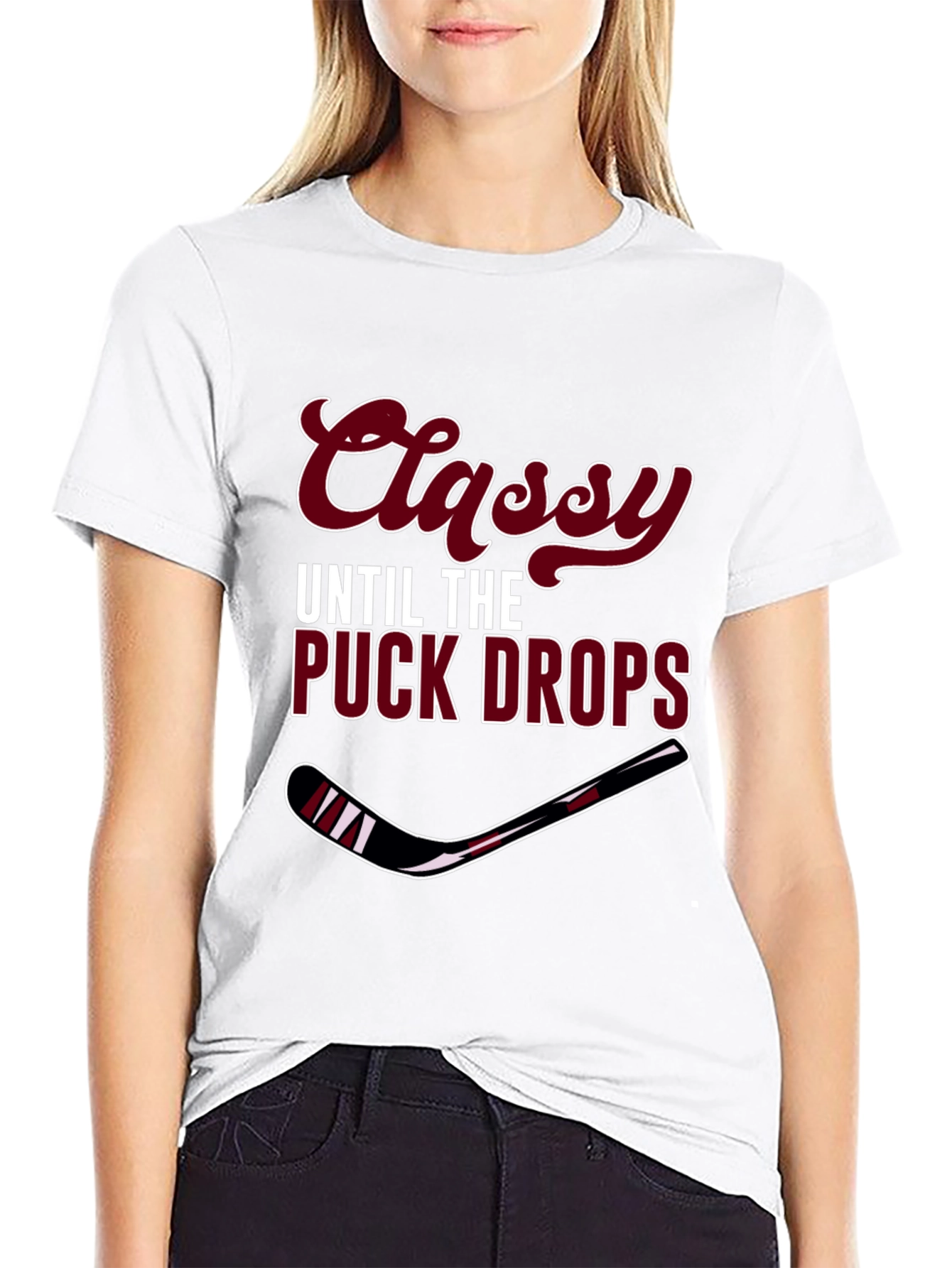 Classy Until the Puck Drops Mens T-Shirt