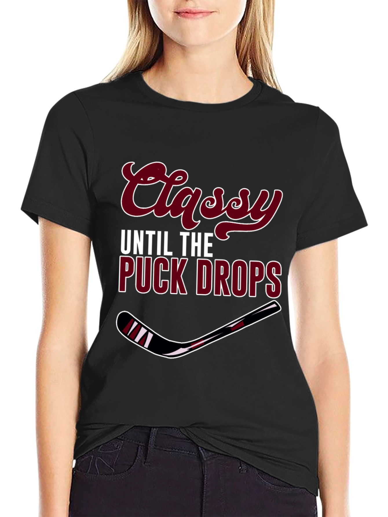 Classy Until the Puck Drops Mens T-Shirt