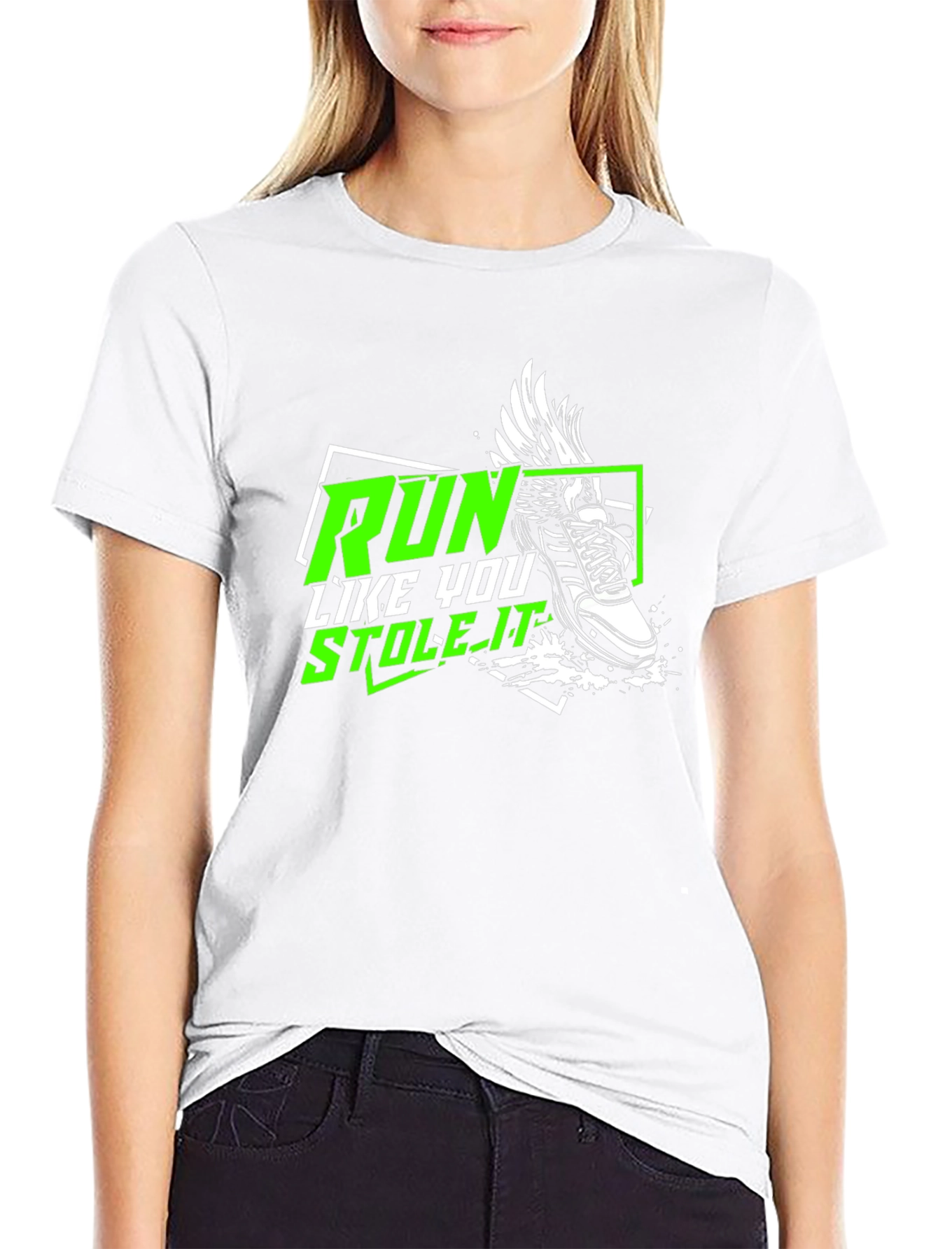 Run Like You Stole It - Black Graphic Tee