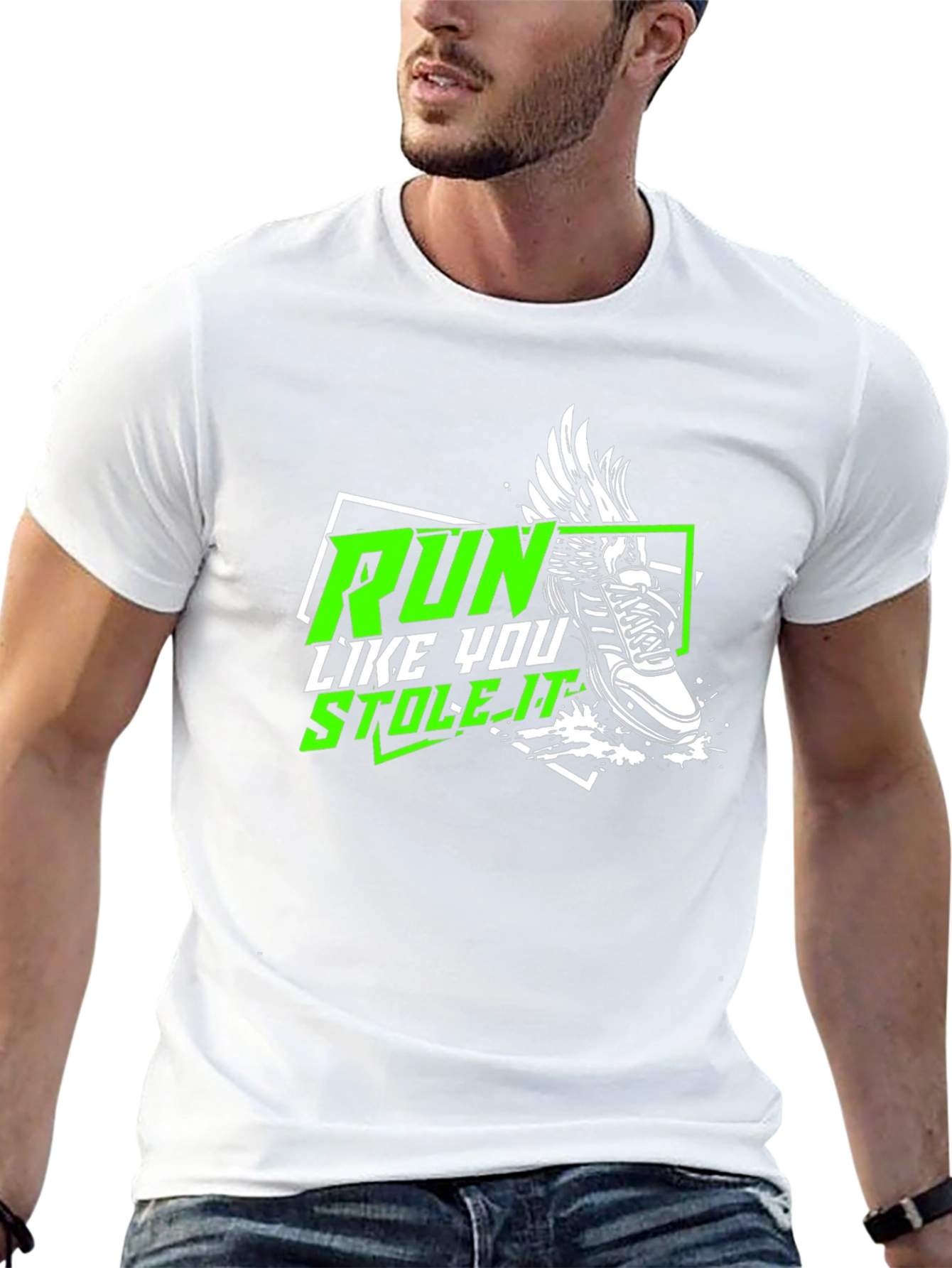 Run Like You Stole It - Black Graphic Tee
