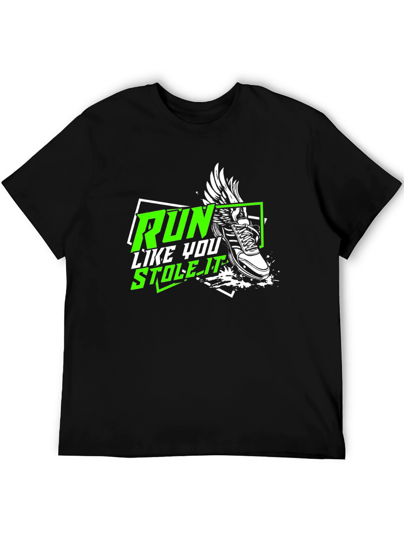 Run Like You Stole It - Black Graphic Tee