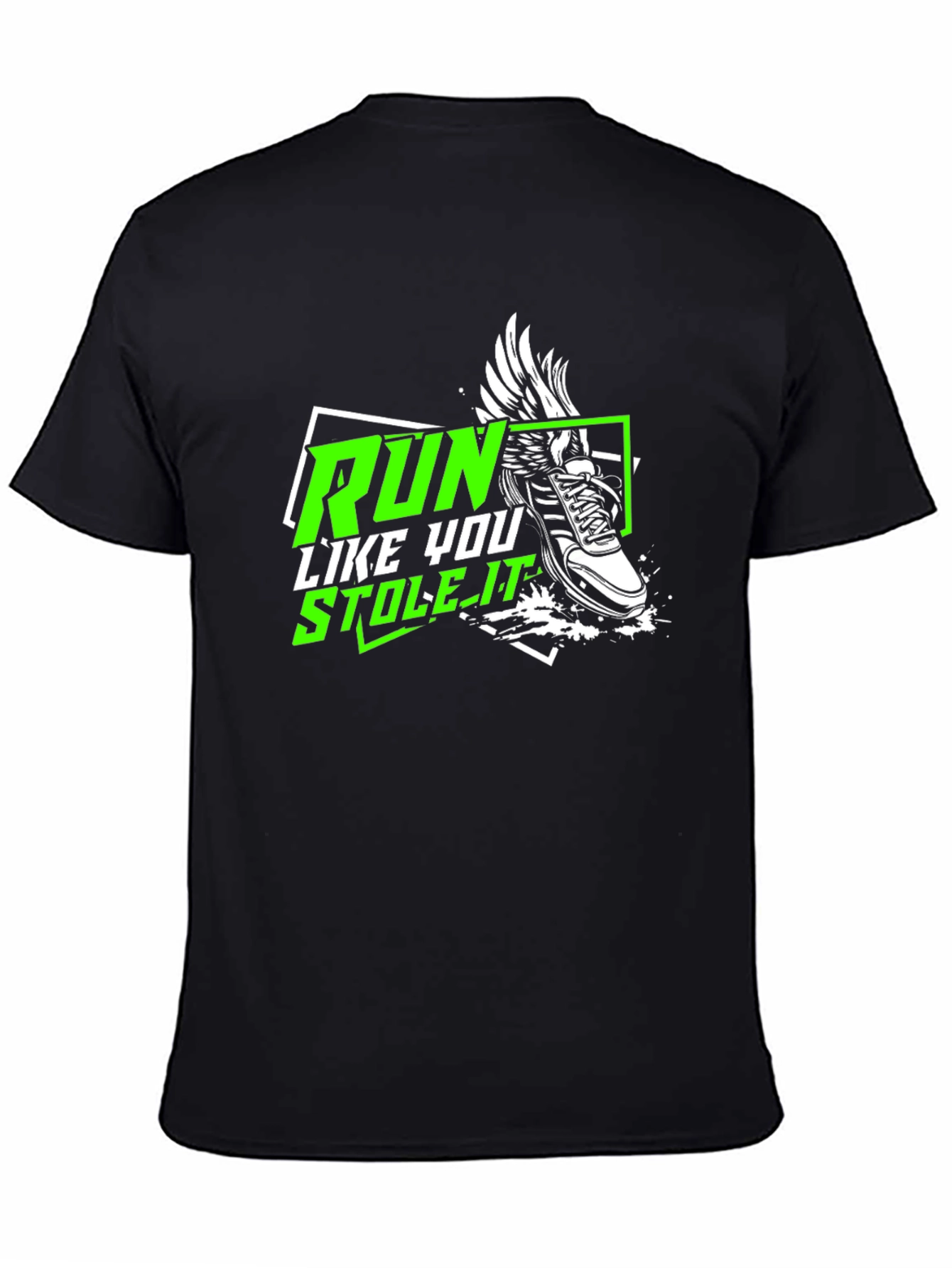 Run Like You Stole It - Black Graphic Tee