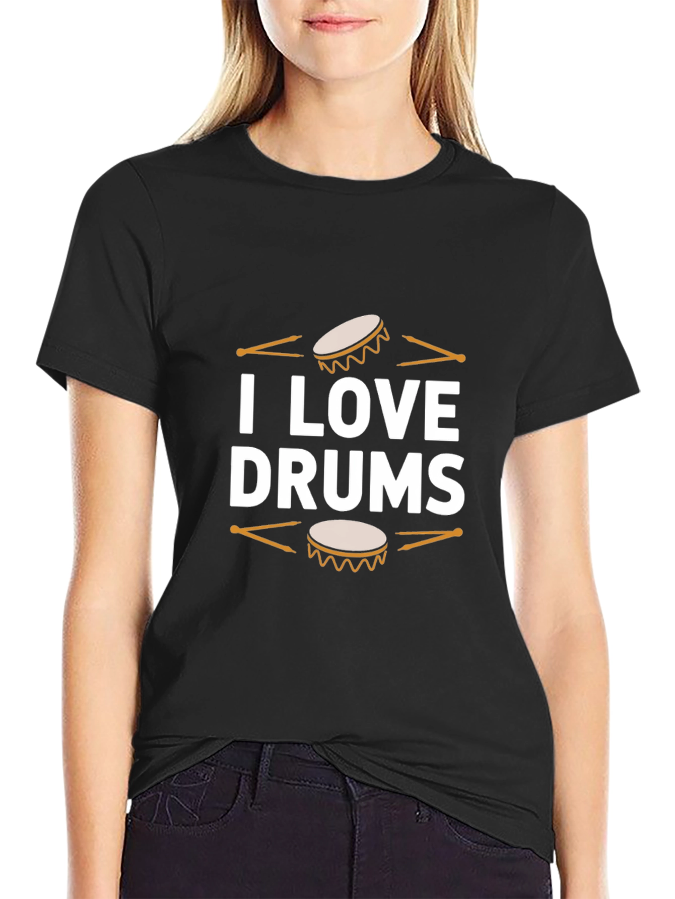 I Love Drums T-Shirt - Musicians Tee