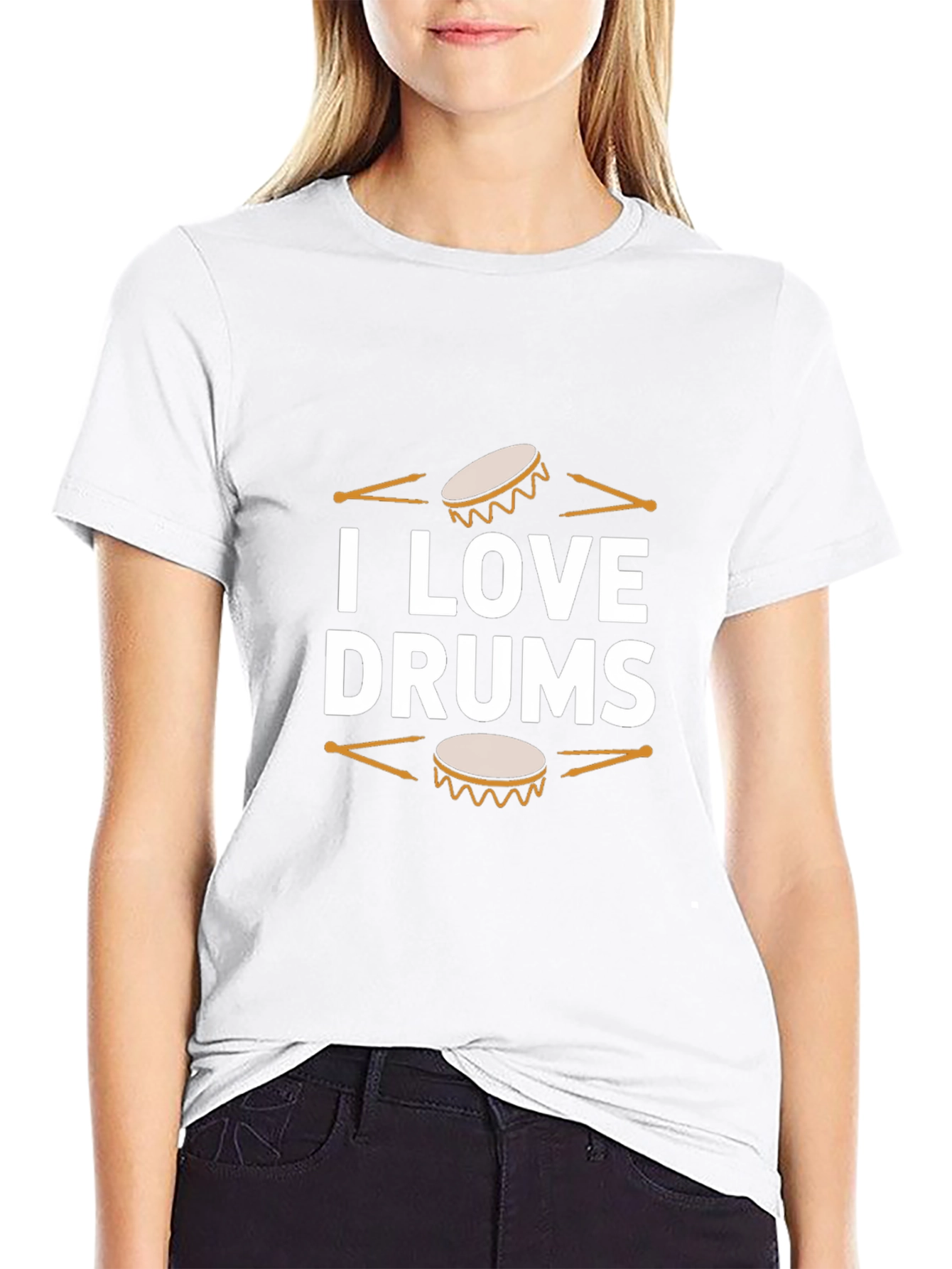 I Love Drums T-Shirt - Musicians Tee