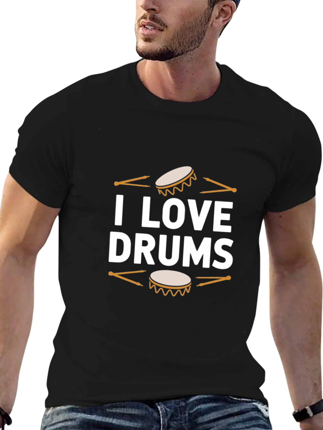 I Love Drums T-Shirt - Musicians Tee